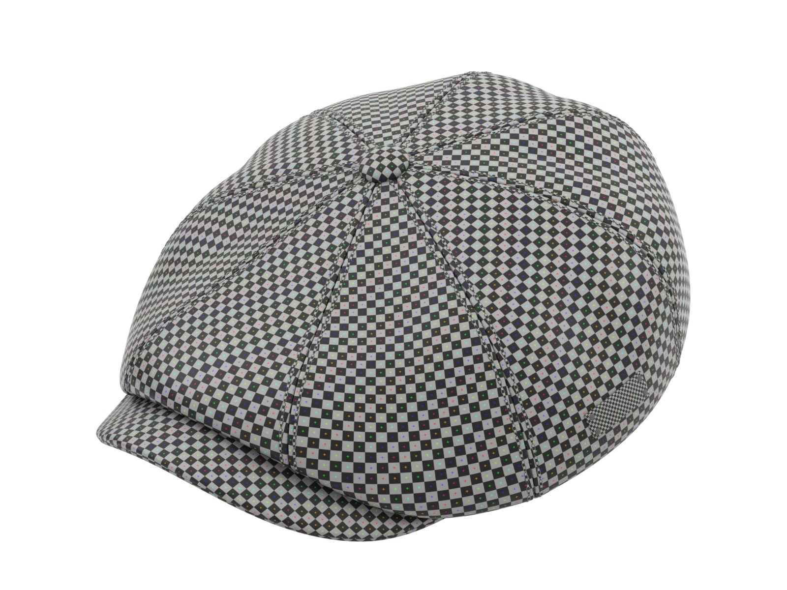 Newsboy Cap 3D model_15