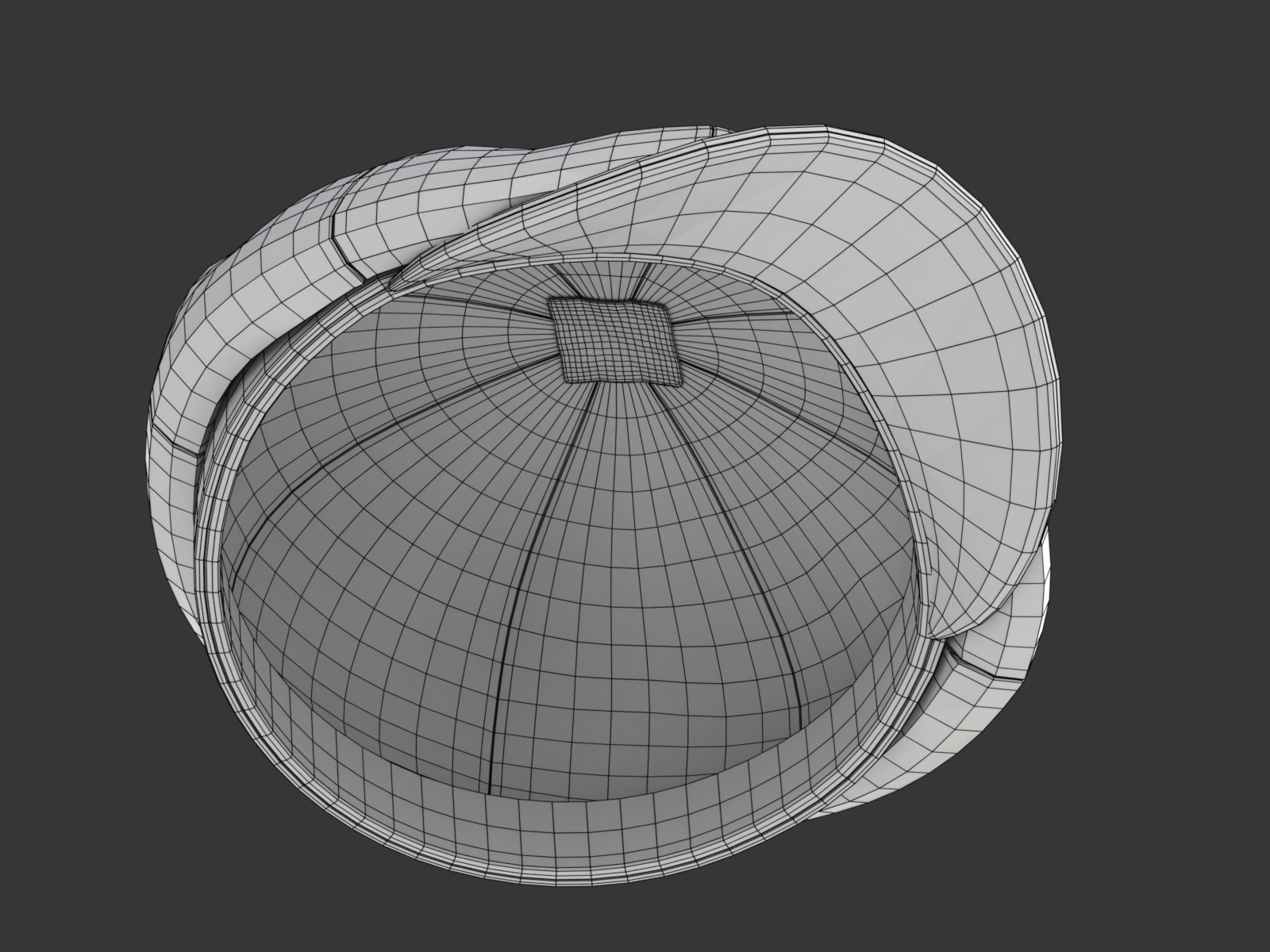 Newsboy Cap 3D model_27