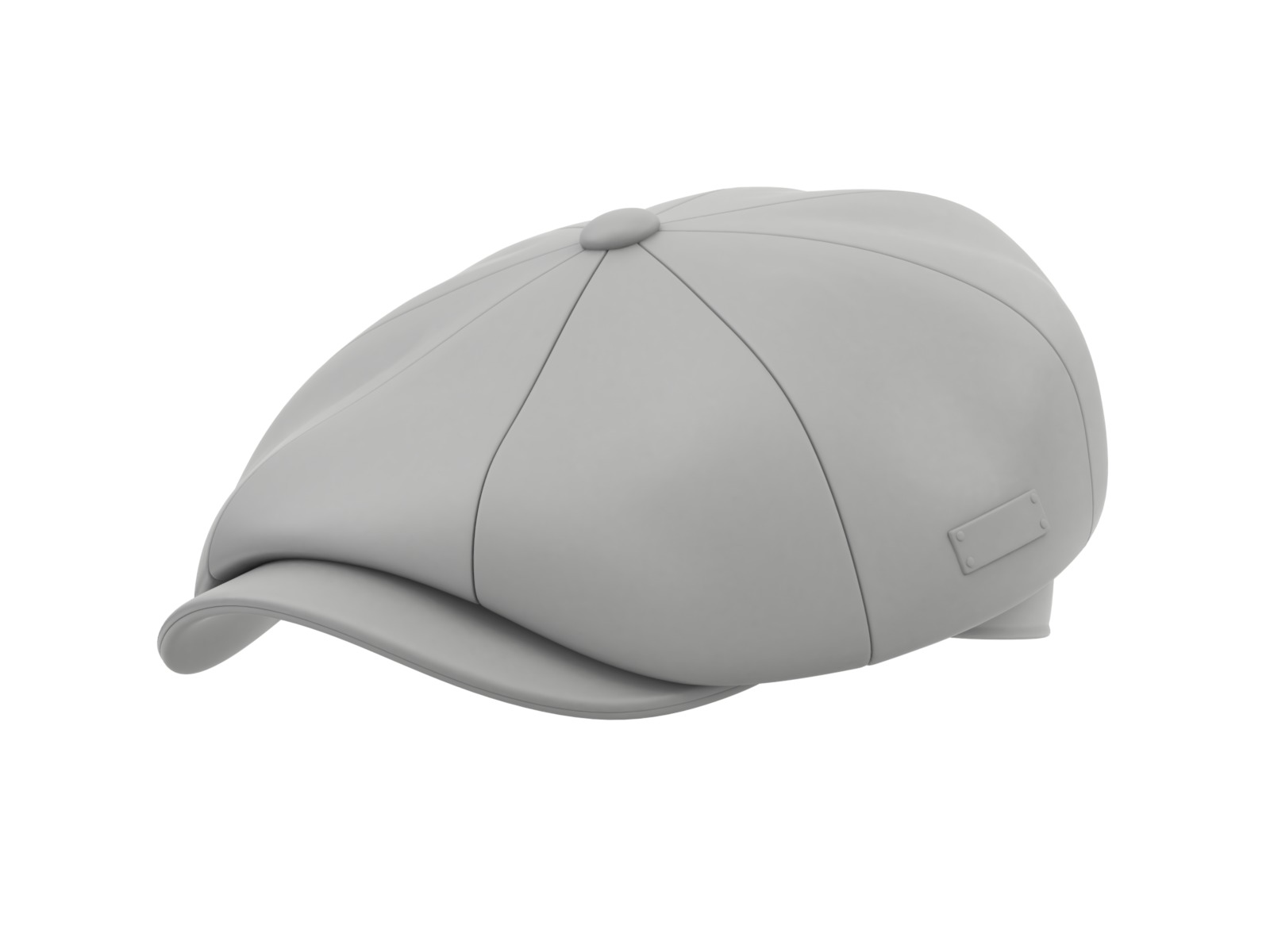 Newsboy Cap 3D model_14