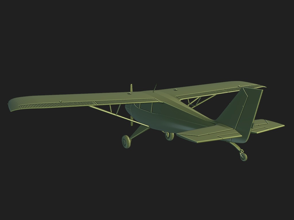 Aero Boero 115 ready to 3D printing 3D print model_3