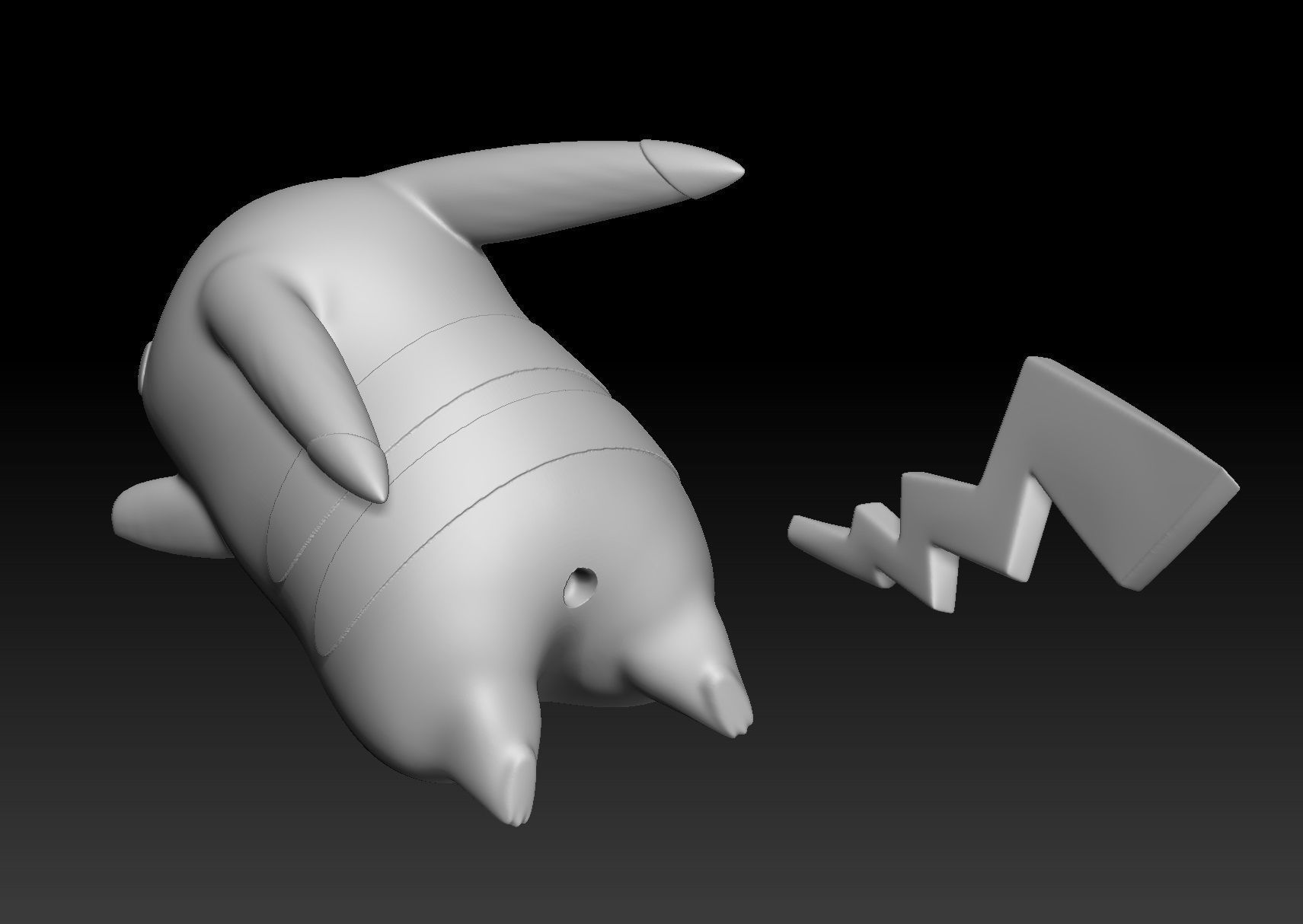 Pokemon Pikachu Adventures Pika 3D print model_2