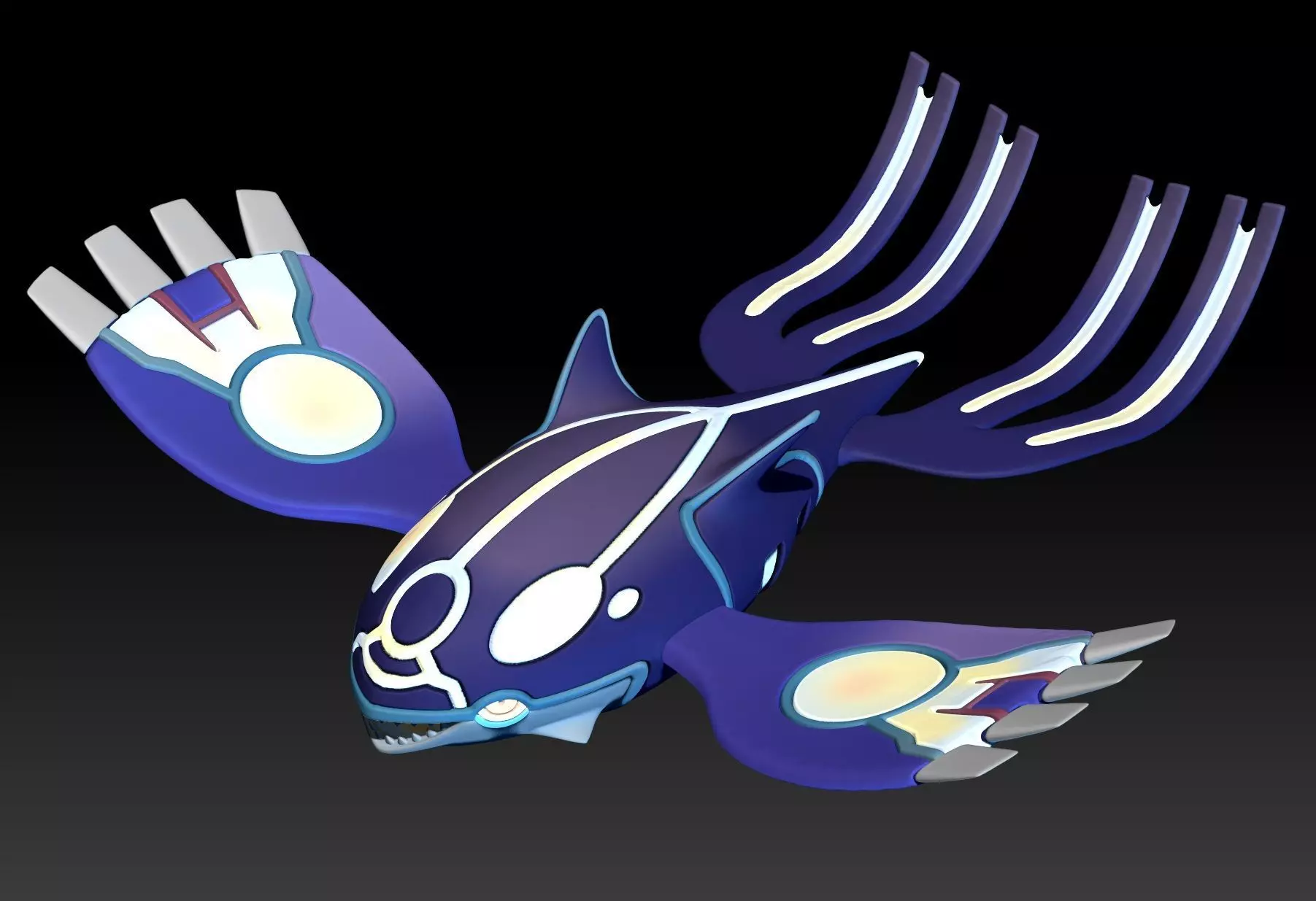 Pokemon Primal Kyogre 3D print model_0