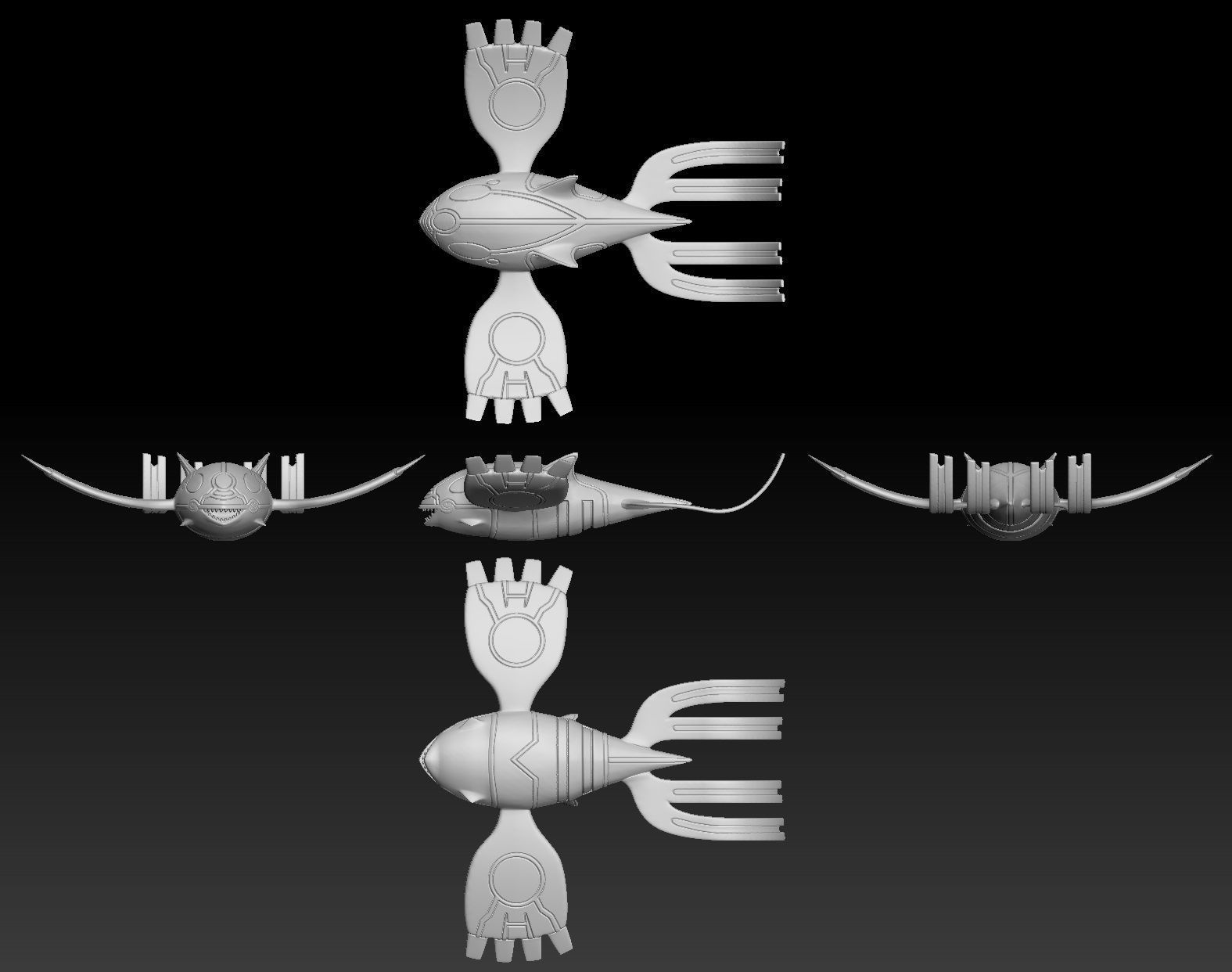 Pokemon Primal Kyogre 3D print model_1