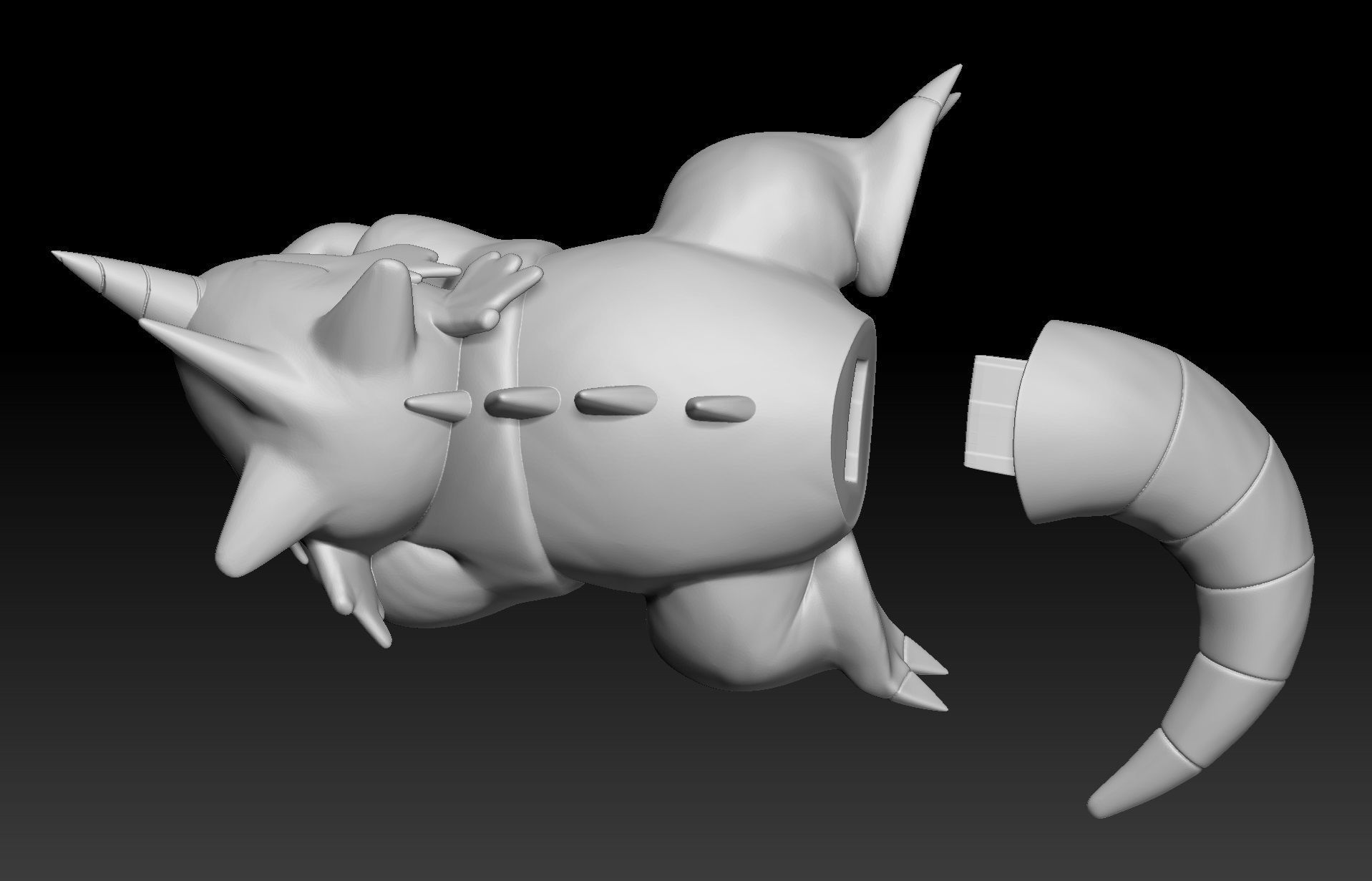Pokemon Rhyhorn Rhydon Rhyperior 3D print model_4