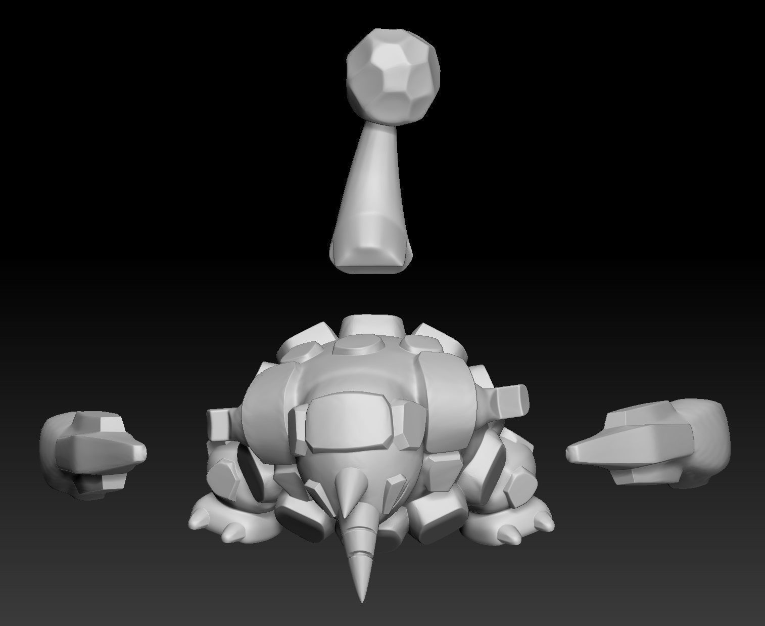 Pokemon Rhyhorn Rhydon Rhyperior 3D print model_5