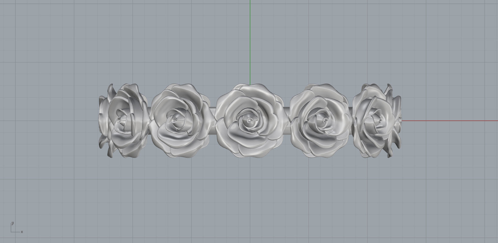 Rose Ring 3D print model_6