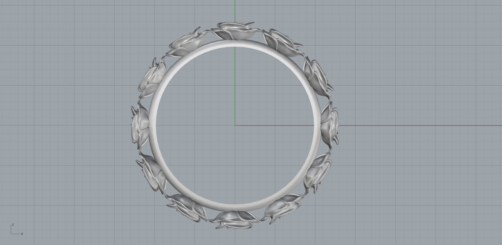 Rose Ring 3D print model_7