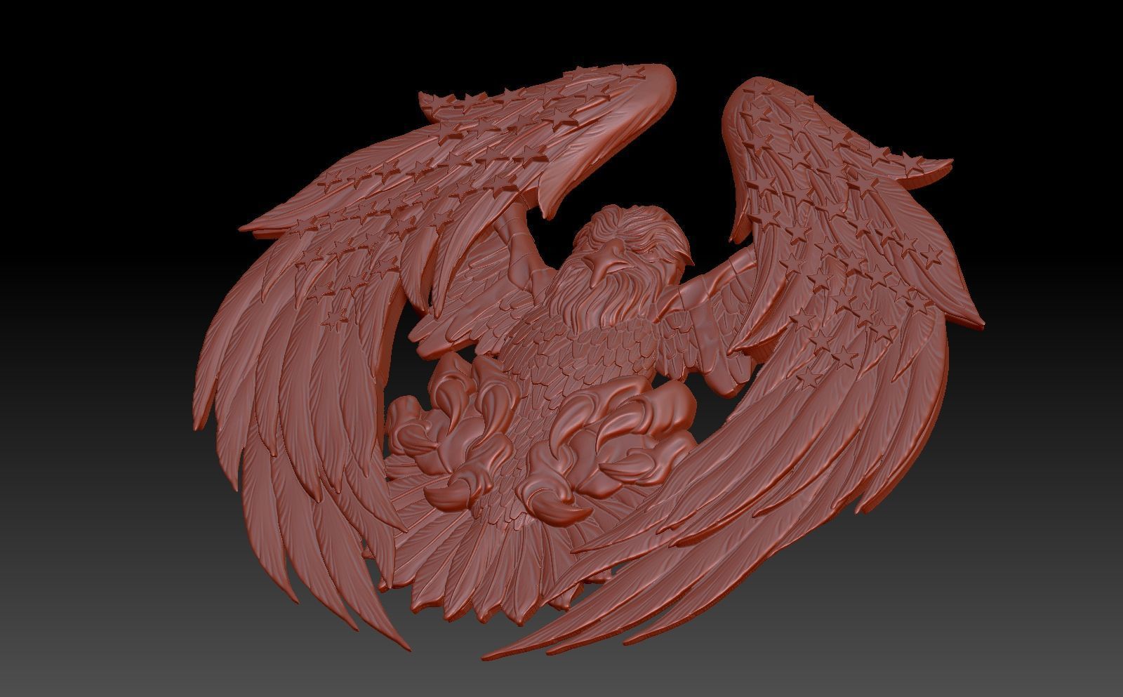 Eagle America 3D print model_4