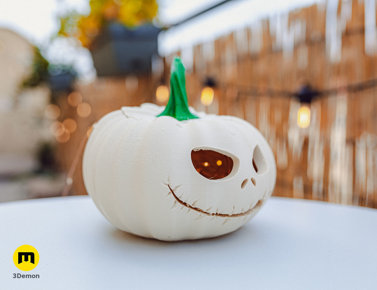 Jack Skellington Pumpkin Lantern 3D print model_2