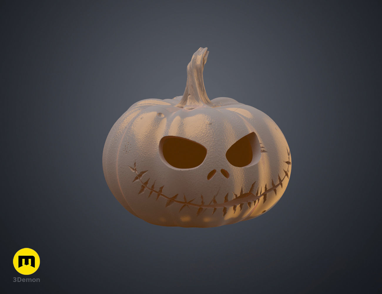 Jack Skellington Pumpkin Lantern 3D print model_5