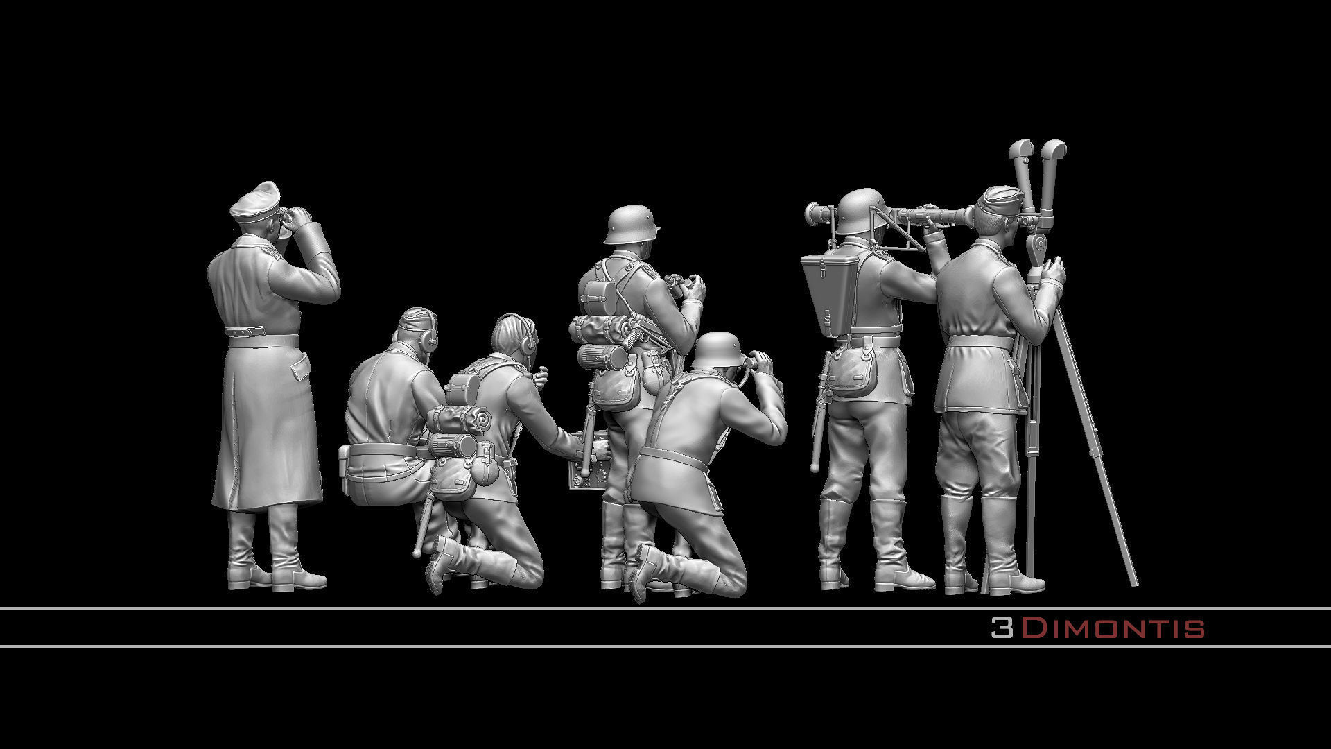 German command post ww2 3D print model_24