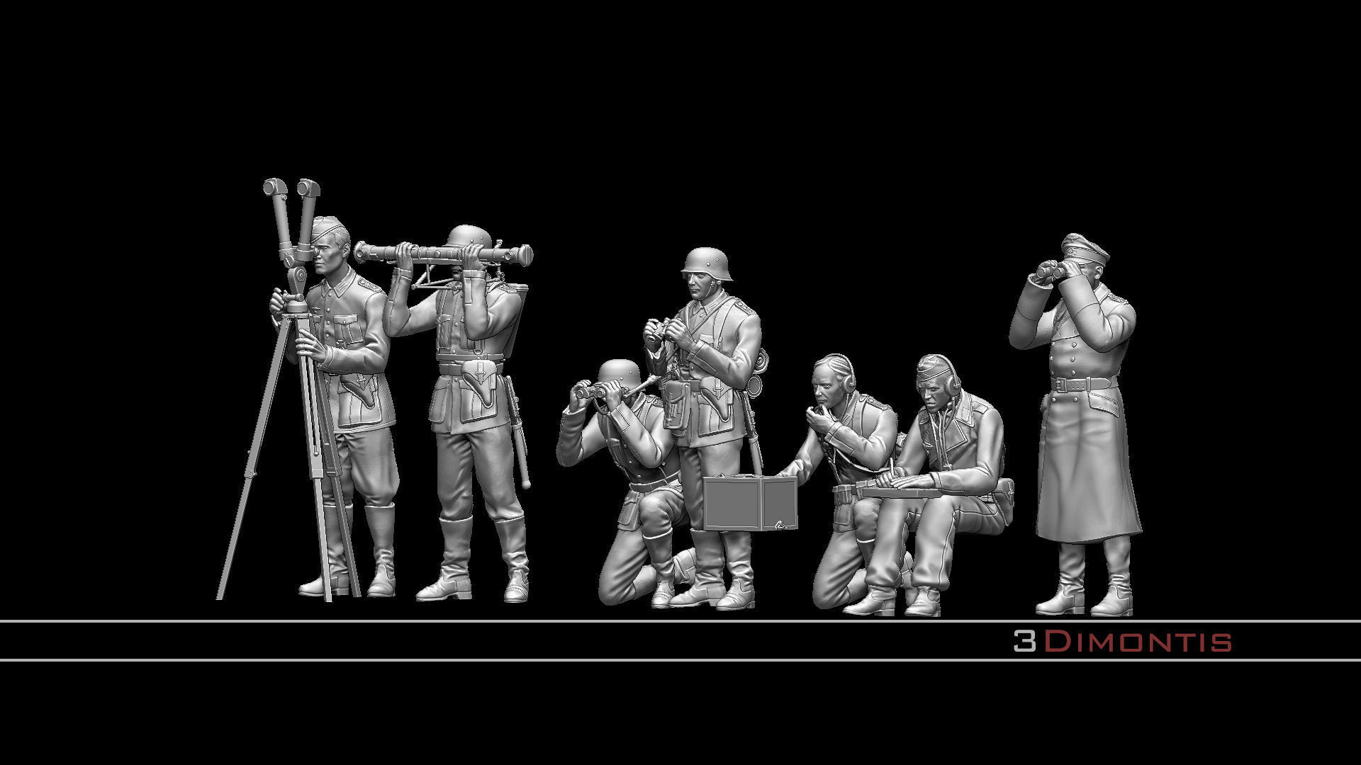 German command post ww2 3D print model_12