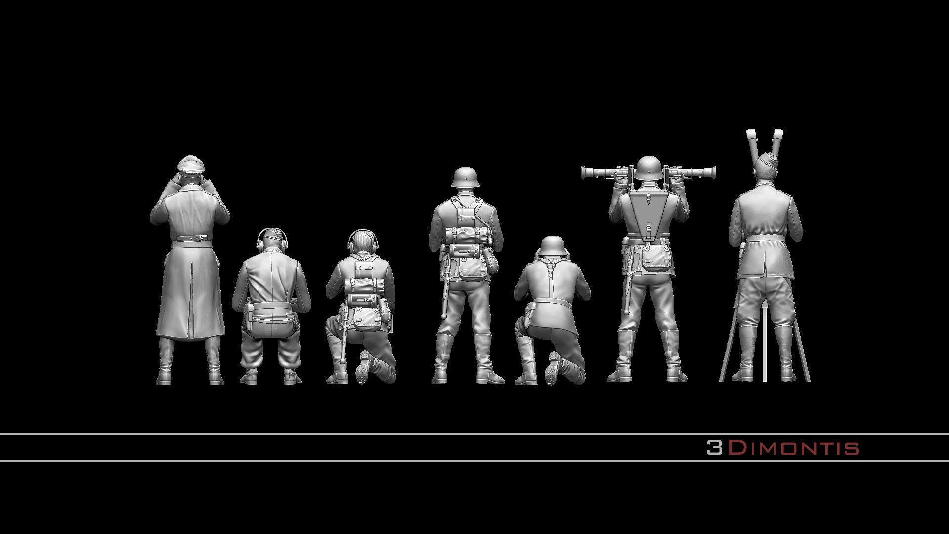 German command post ww2 3D print model_77
