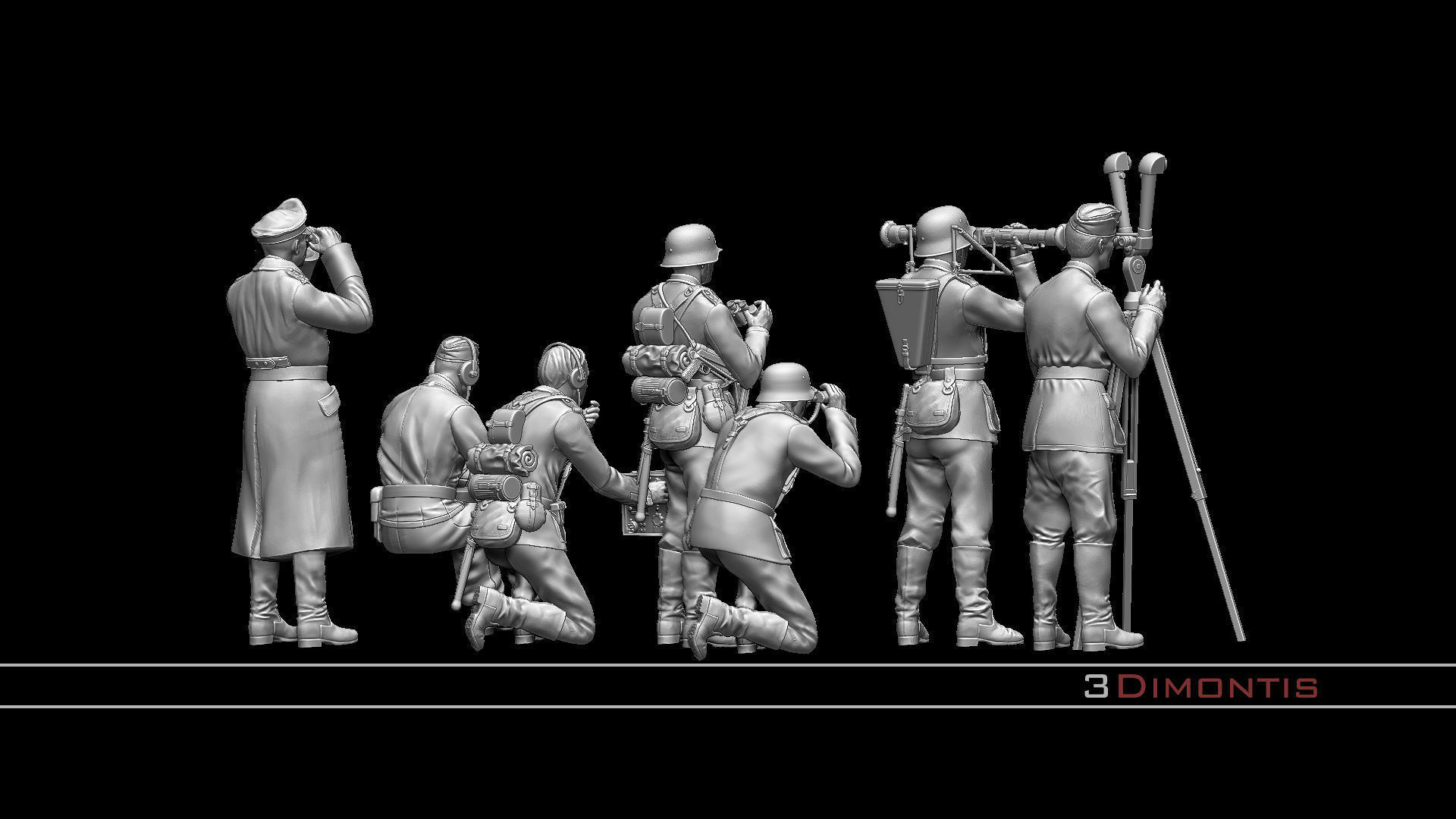 German command post ww2 3D print model_84