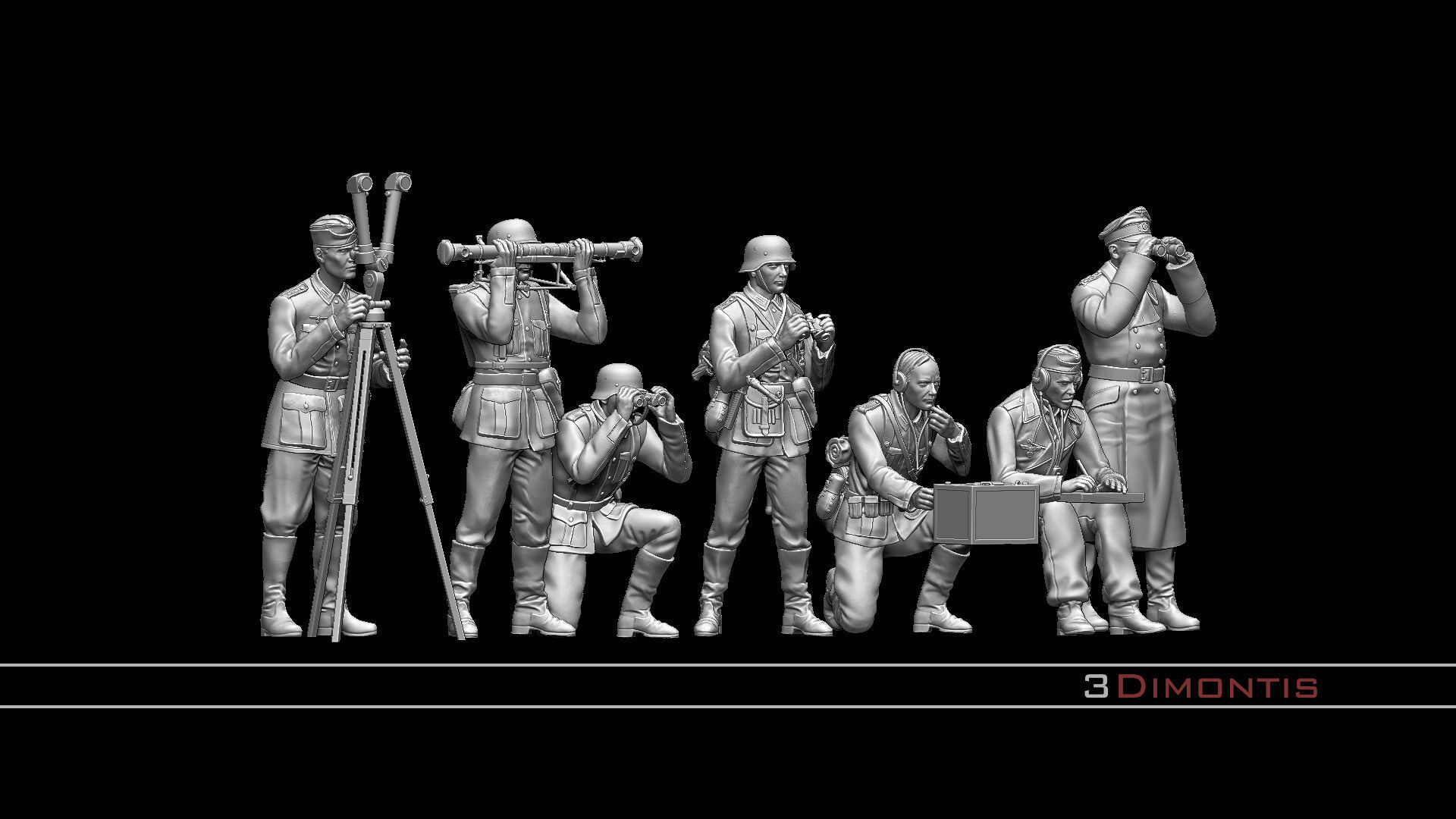 German command post ww2 3D print model_18