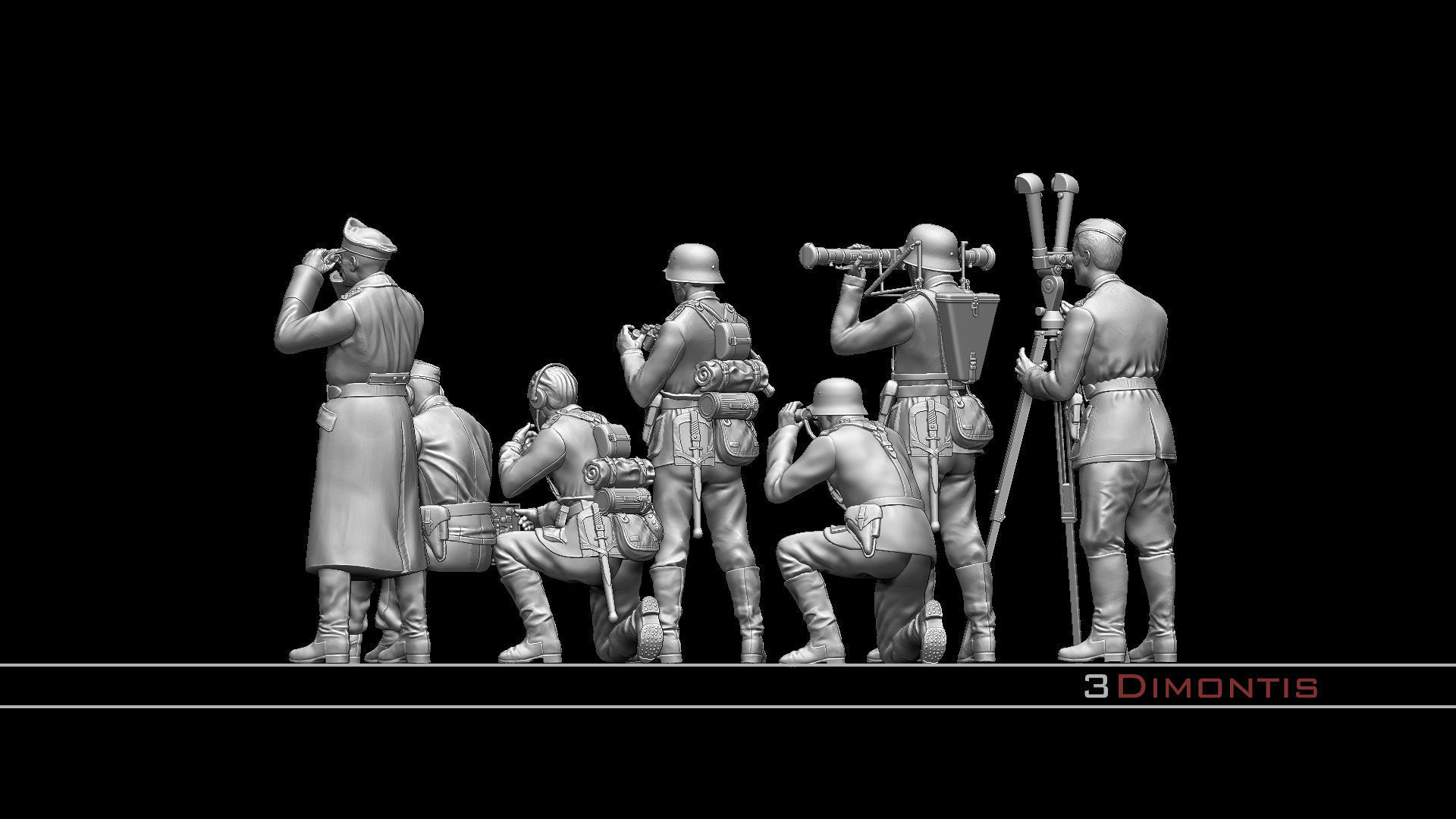 German command post ww2 3D print model_51