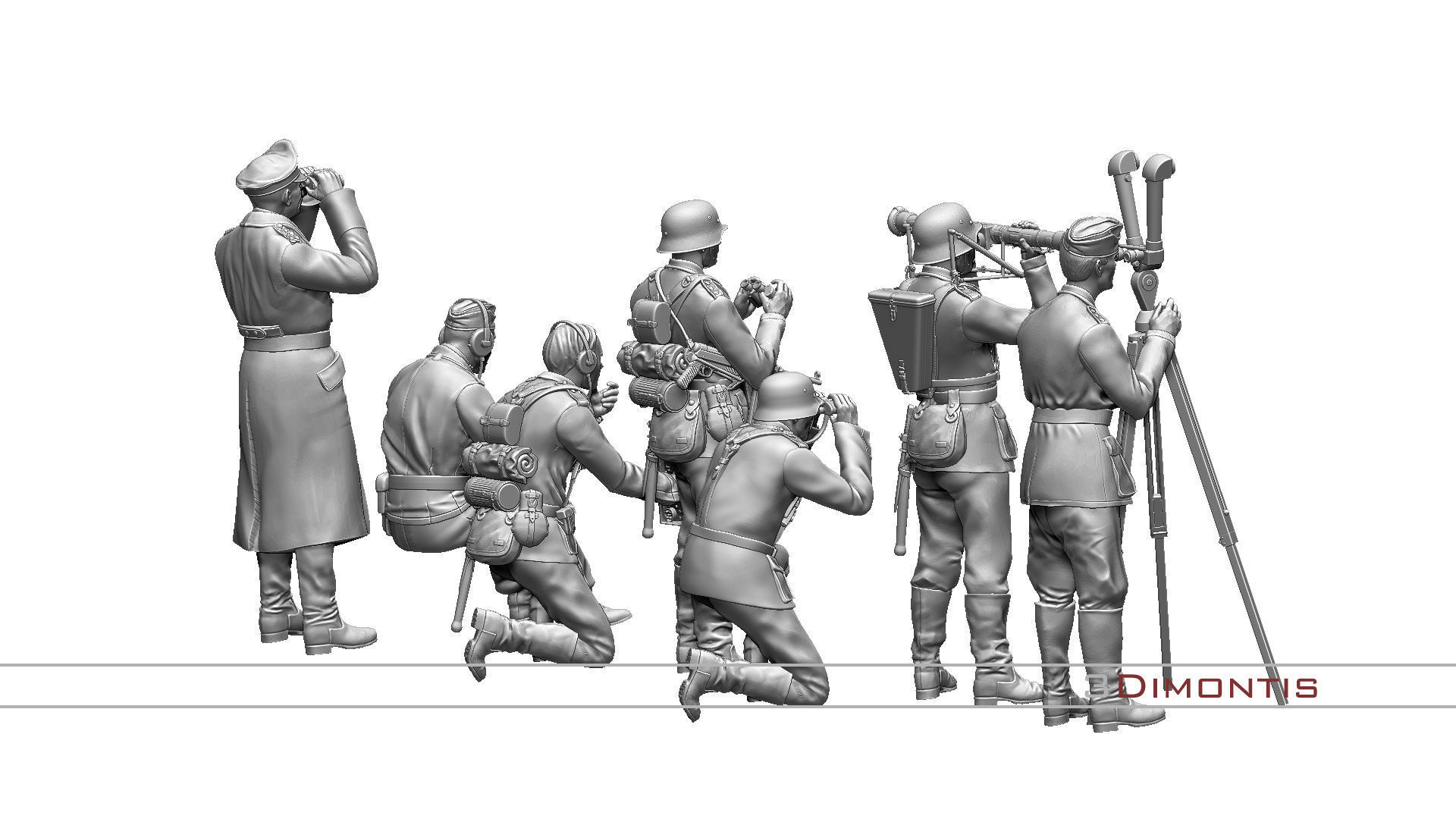German command post ww2 3D print model_53