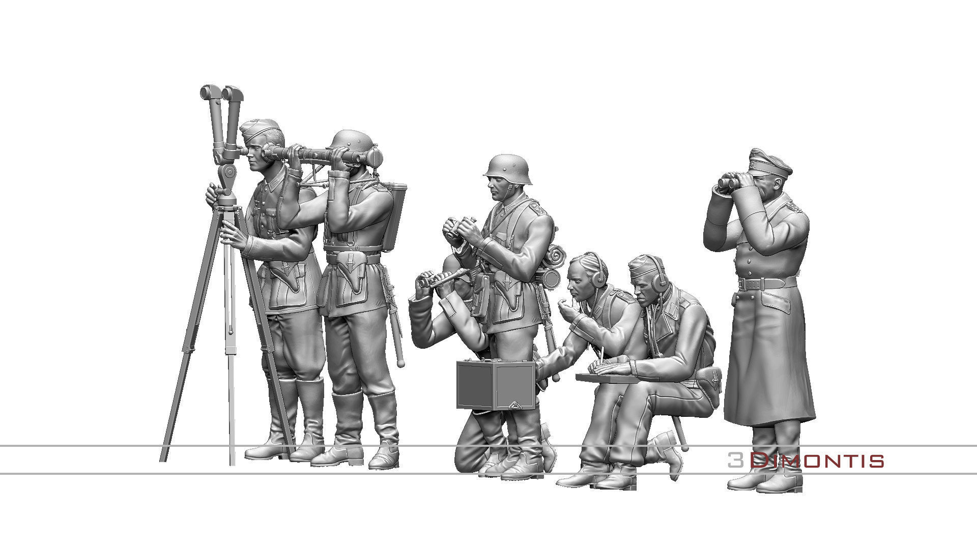 German command post ww2 3D print model_34