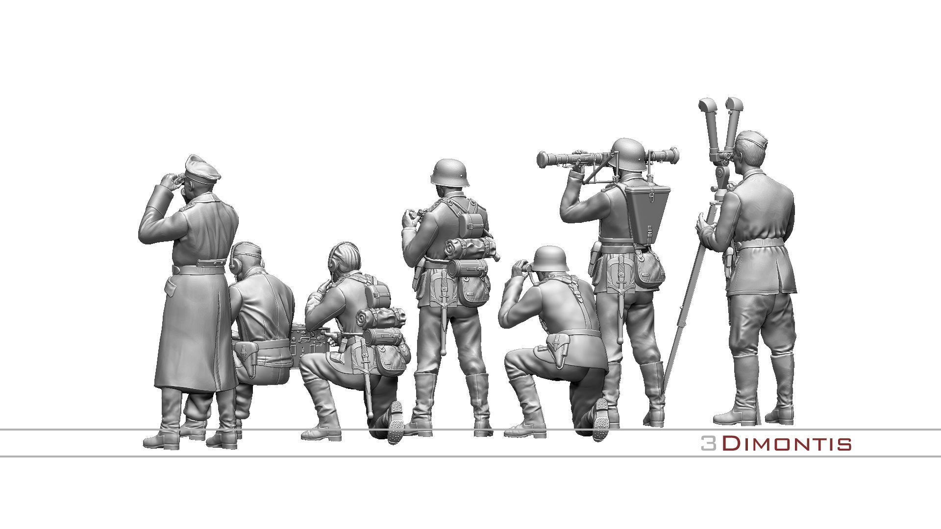 German command post ww2 3D print model_59