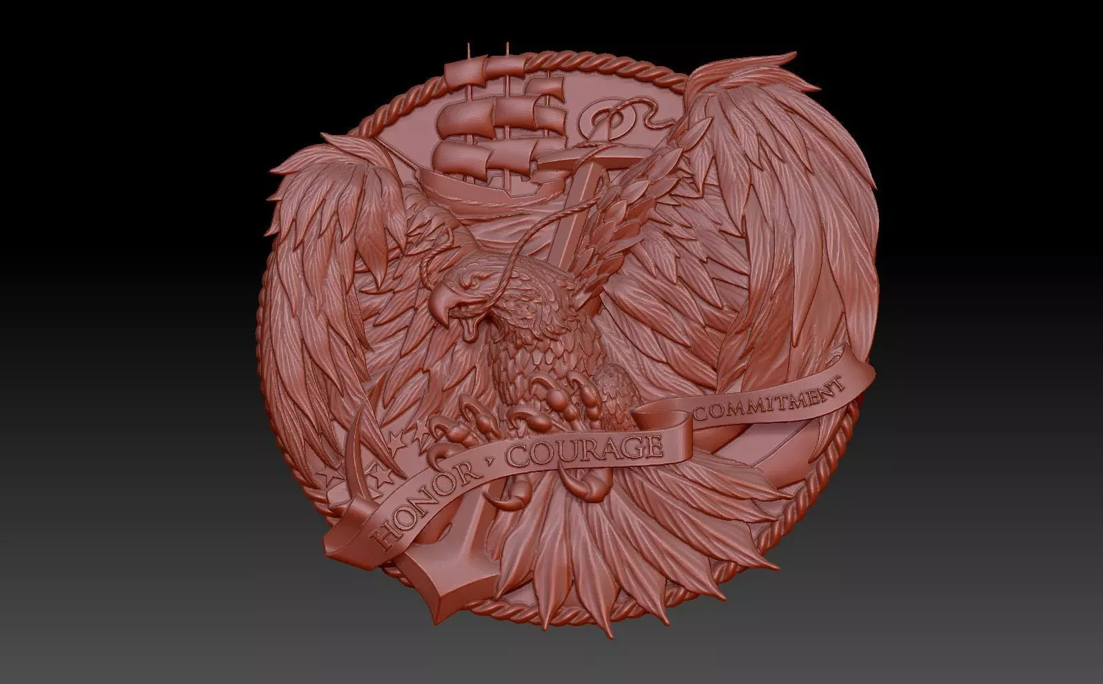 Eagle 3D print model