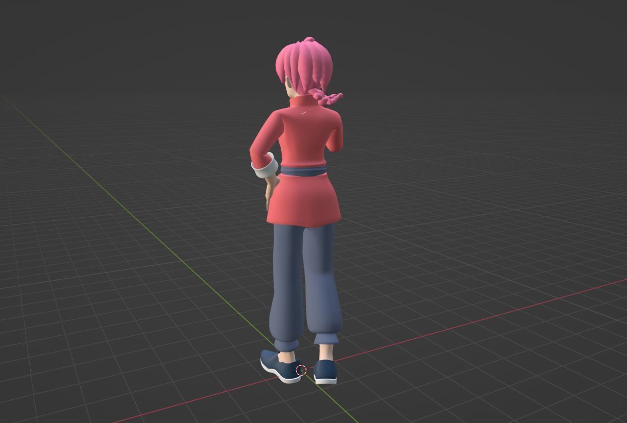 Ranma Saotome Female - Ranma 3D model_6