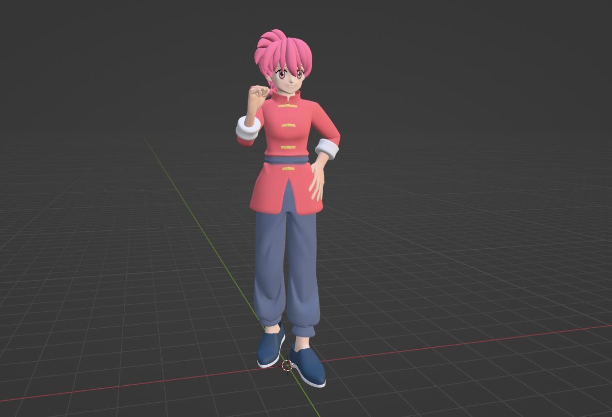 Ranma Saotome Female - Ranma 3D model_4