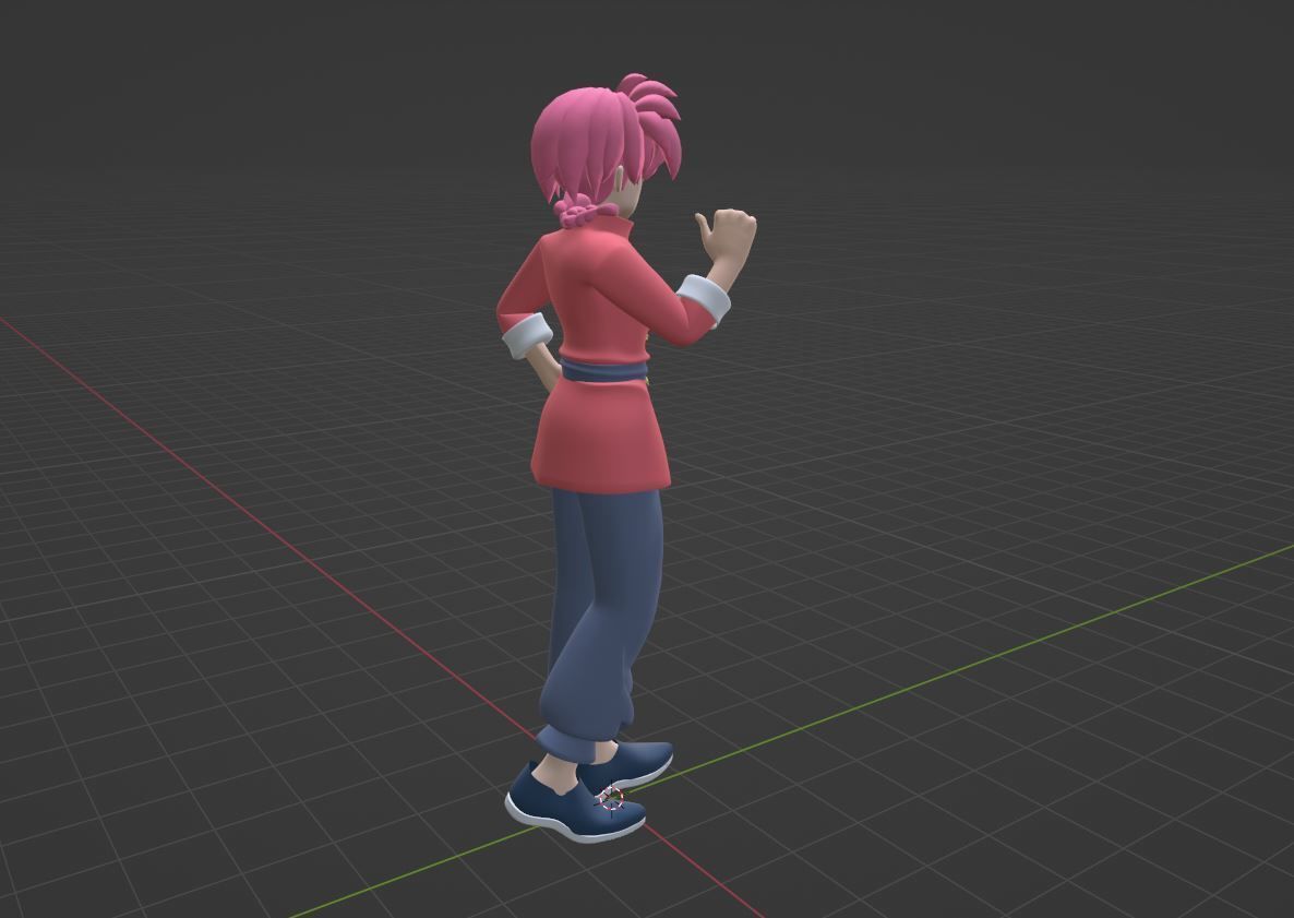 Ranma Saotome Female - Ranma 3D model_7