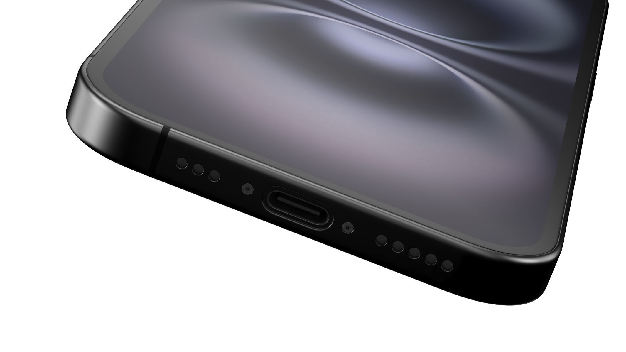 Apple iPhone 16 Black 3D model_6