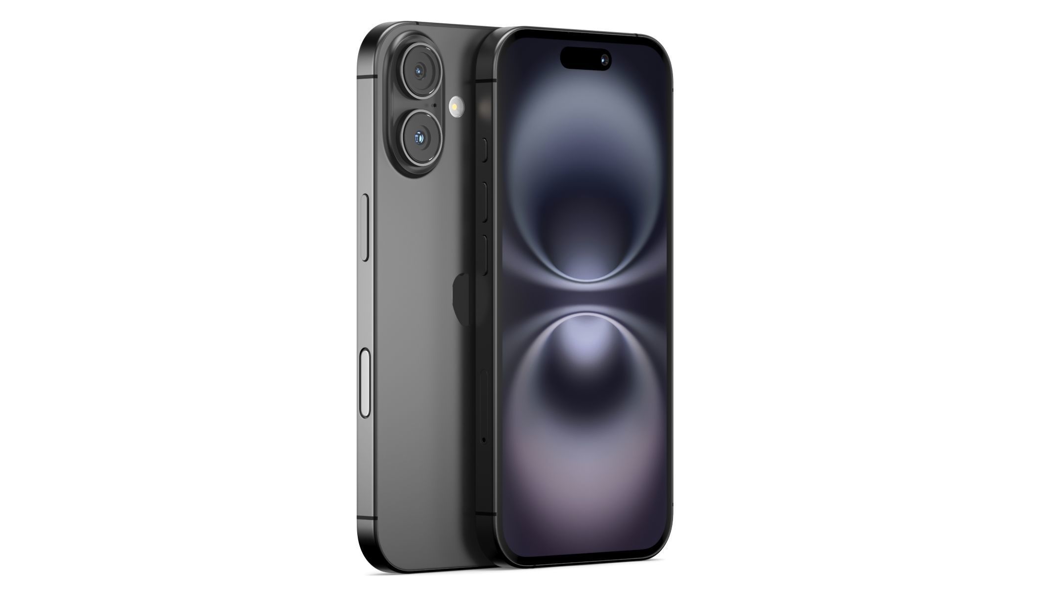 Apple iPhone 16 Black 3D model_2