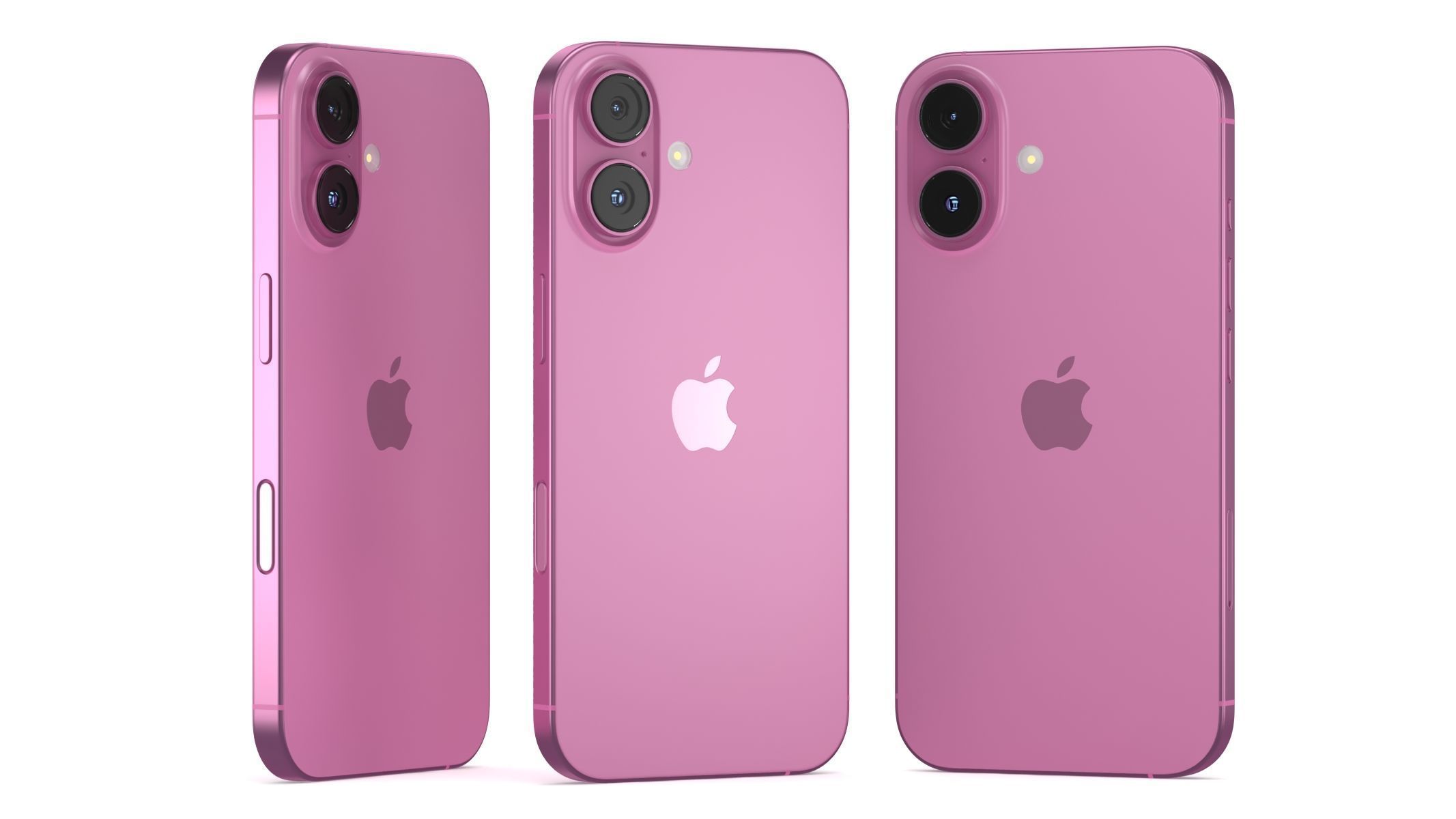 Apple iPhone 16 Pink 3D model_9