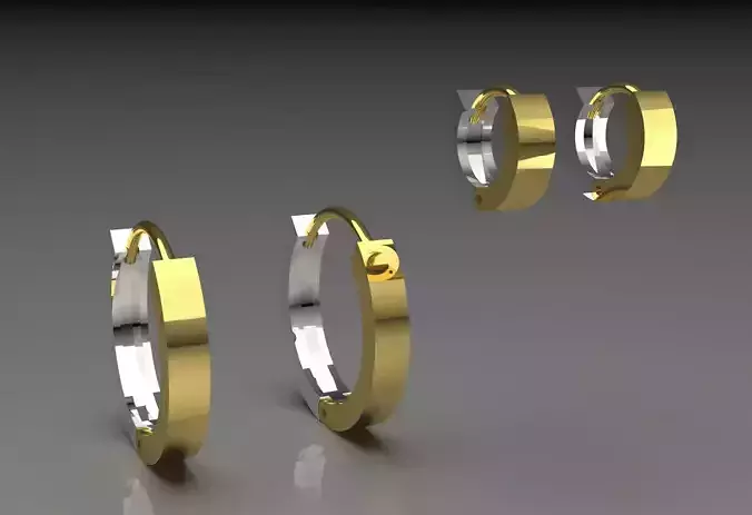 circle gold earring ge0038