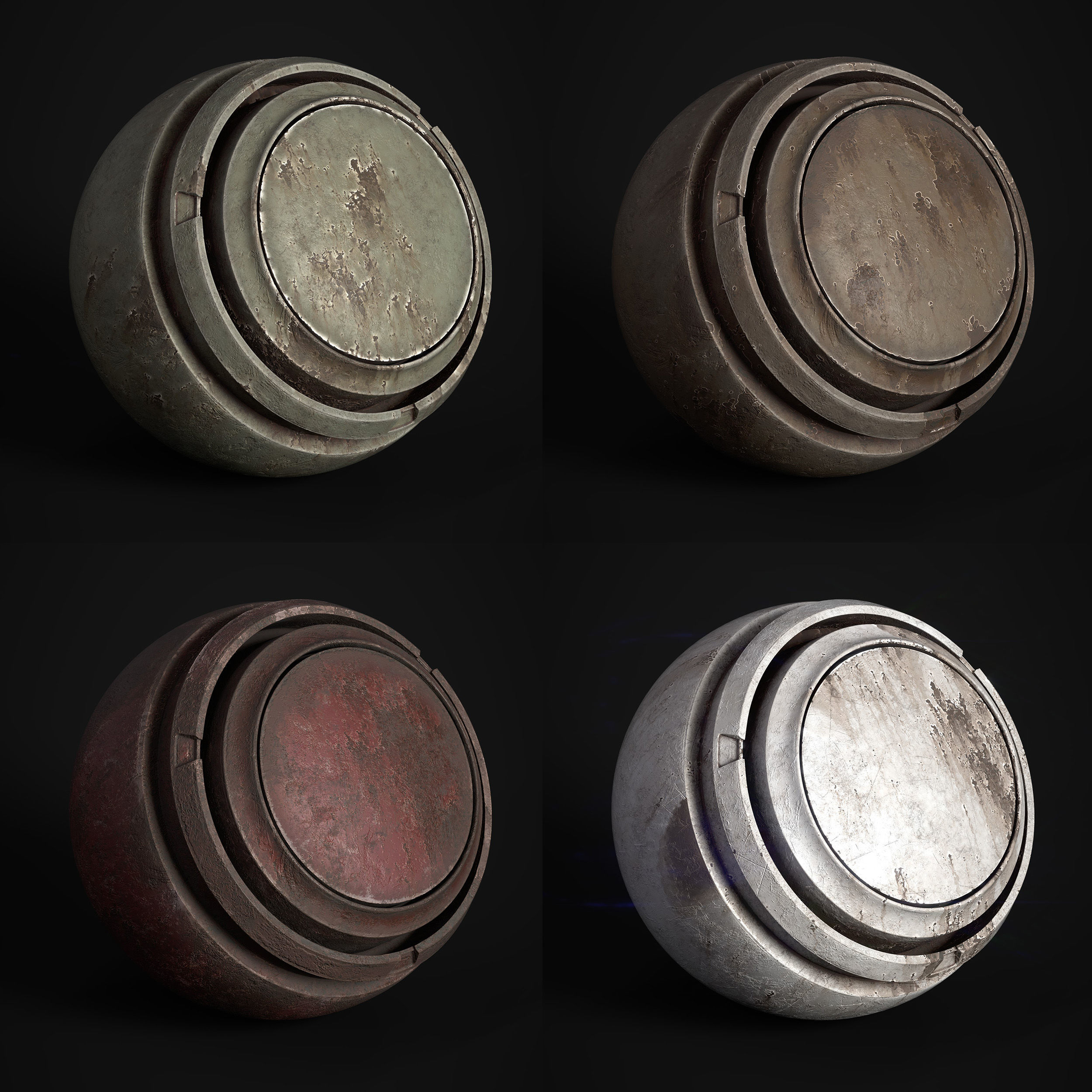 Painted Metal 8 Smart Material - Vol 03 - SPSM - Maps Texture_5