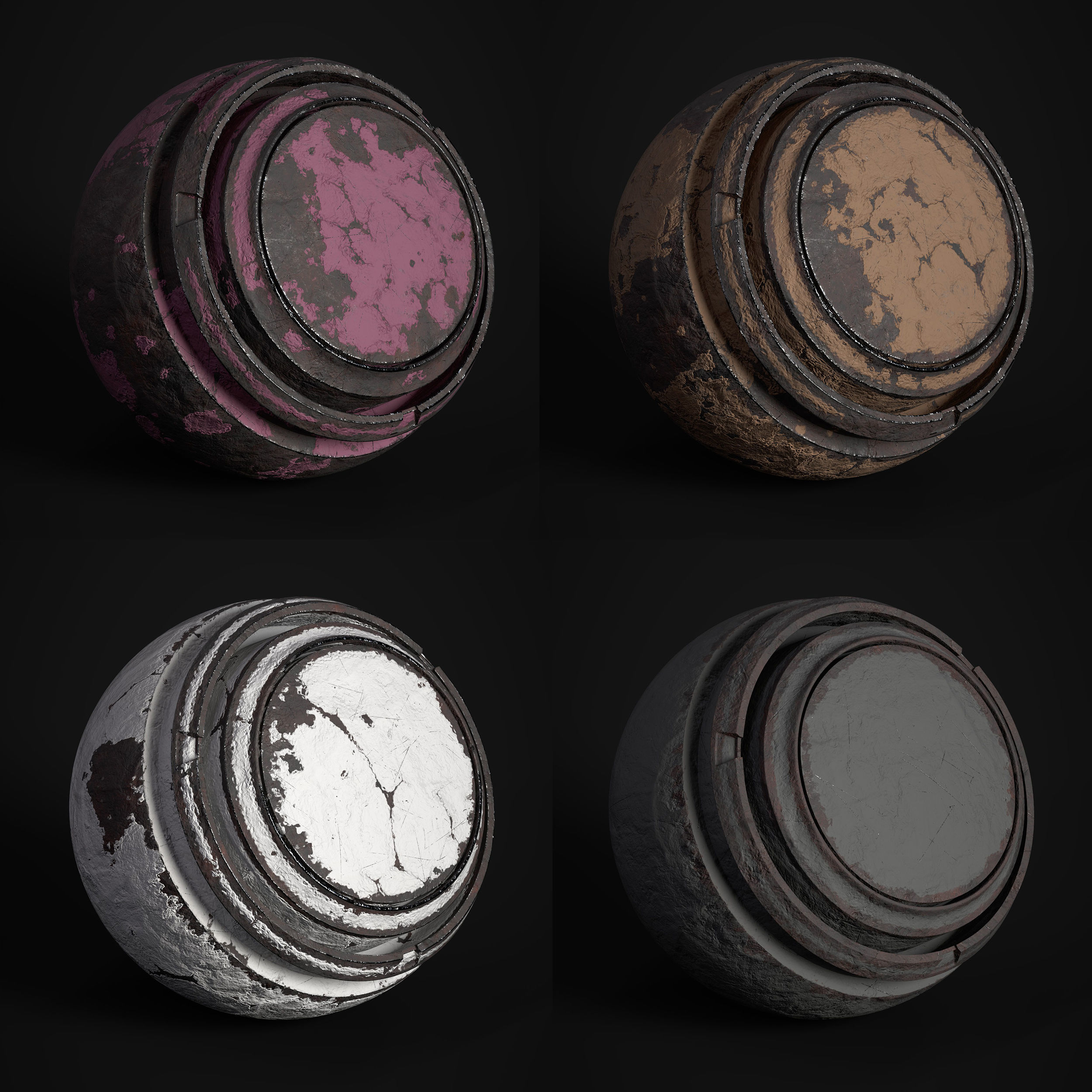 Painted Metal 8 Smart Material - Vol 03 - SPSM - Maps Texture_7