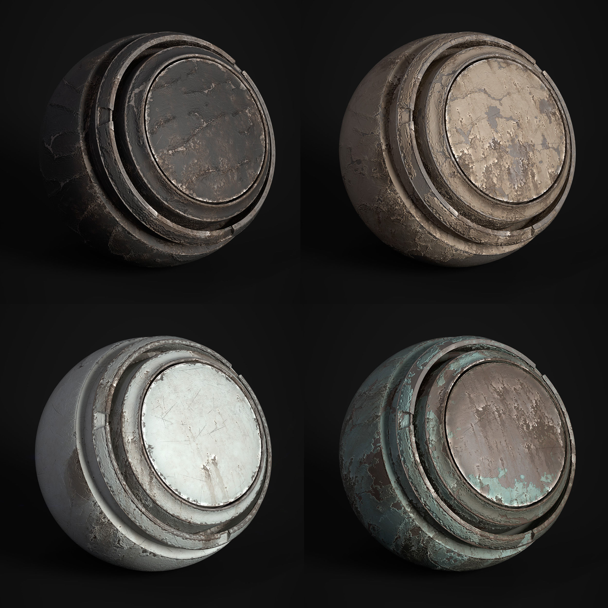 Painted Metal 8 Smart Material - Vol 03 - SPSM - Maps Texture_4