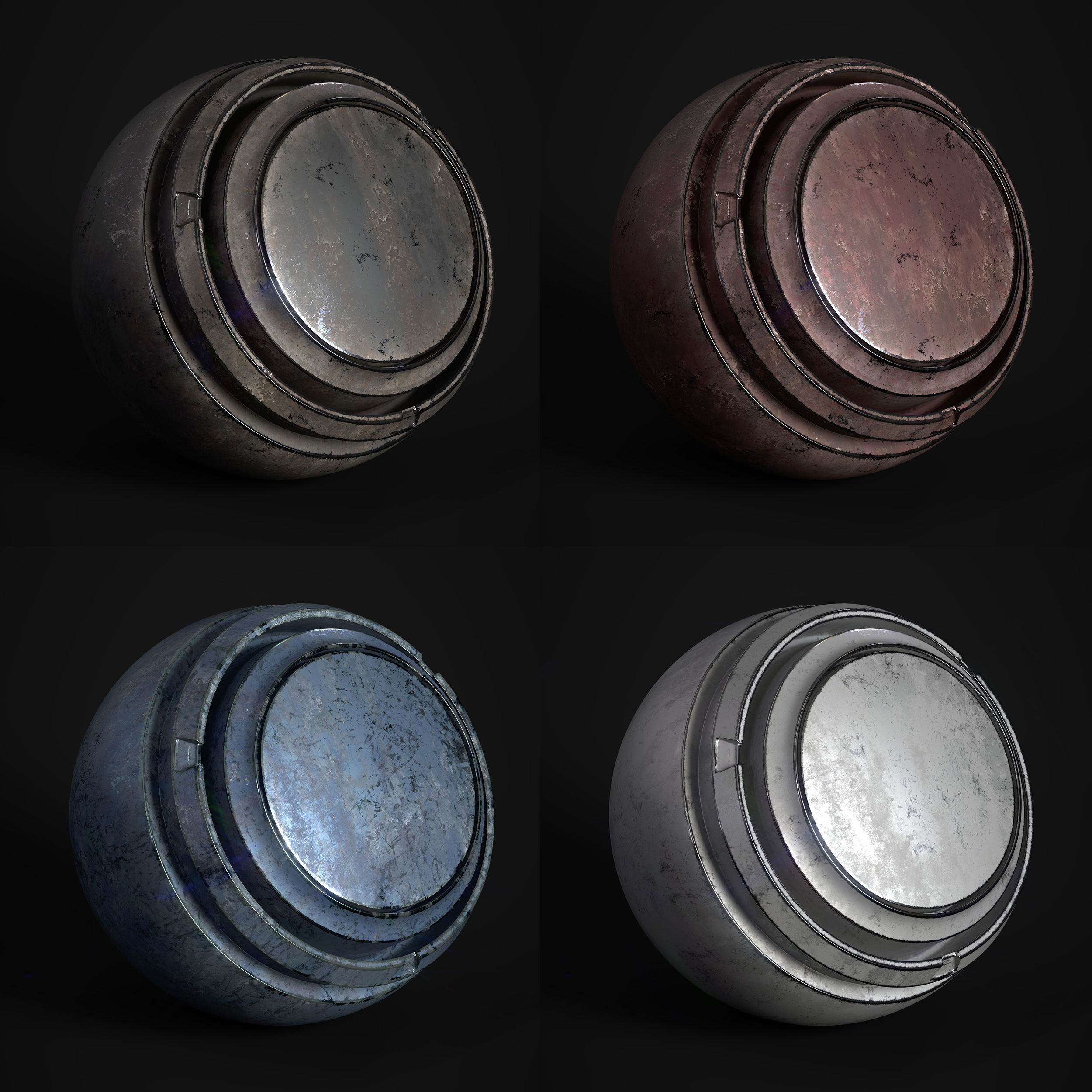 Painted Metal 8 Smart Material - Vol 03 - SPSM - Maps Texture_6