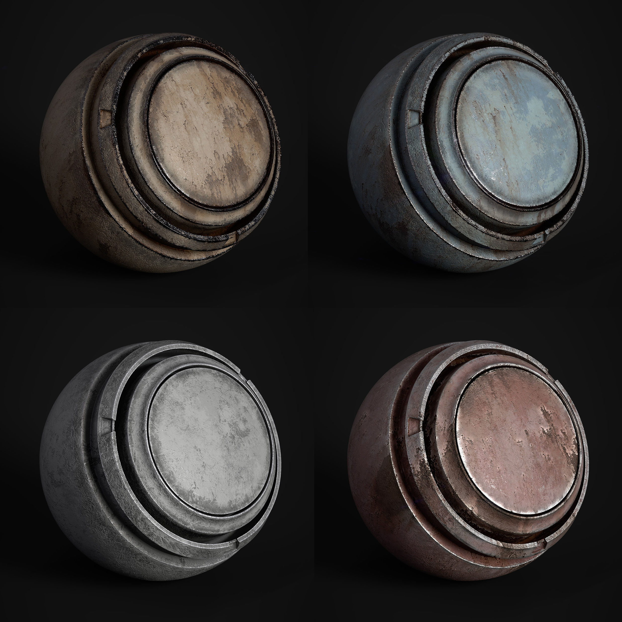 Painted Metal 8 Smart Material - Vol 03 - SPSM - Maps Texture_8
