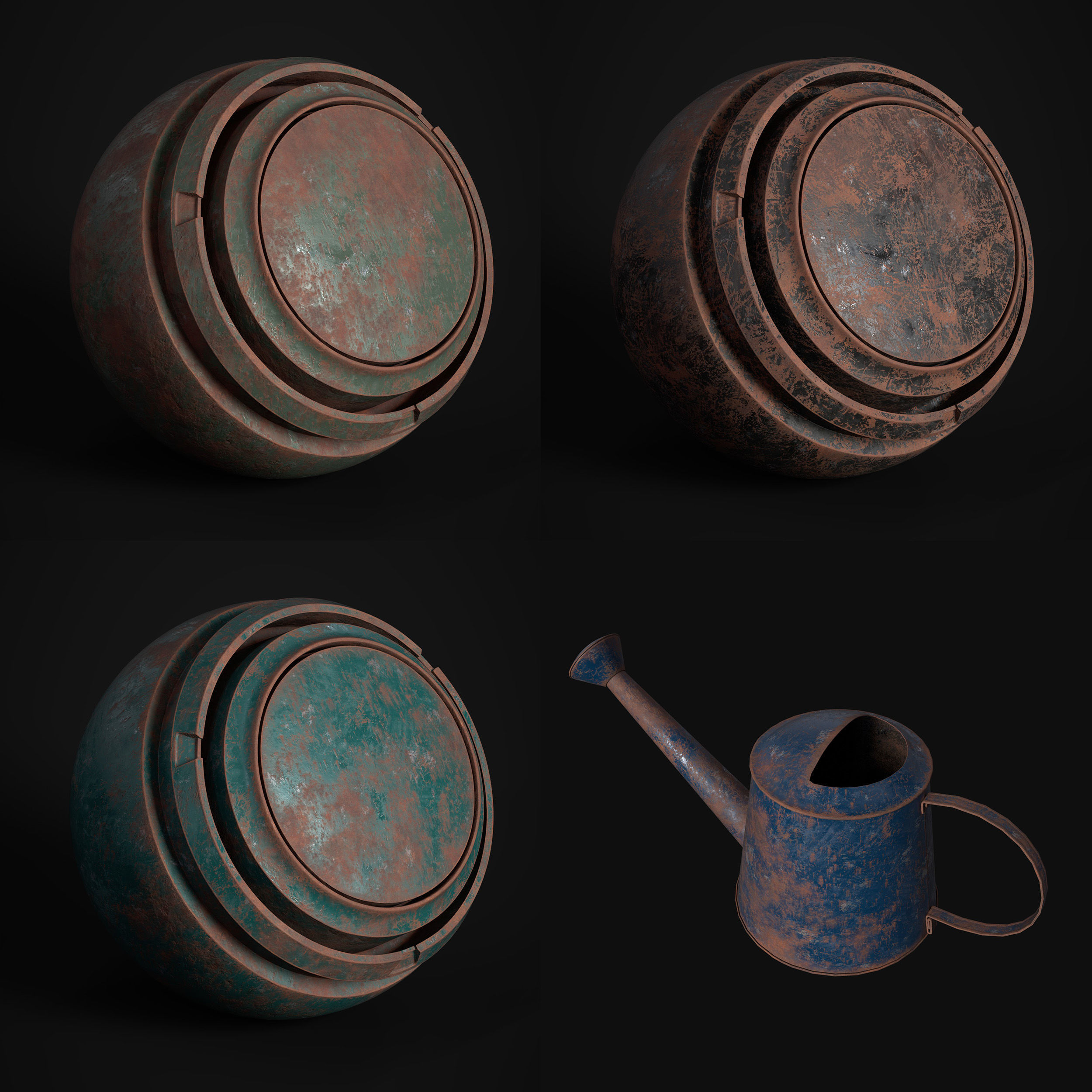 Painted Metal 8 Smart Material - Vol 03 - SPSM - Maps Texture_2