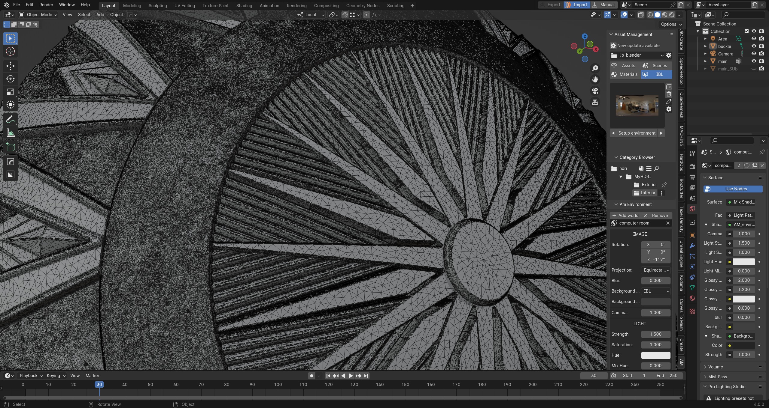 Wonder Woman power Shield high poly PBR material 3D model_8