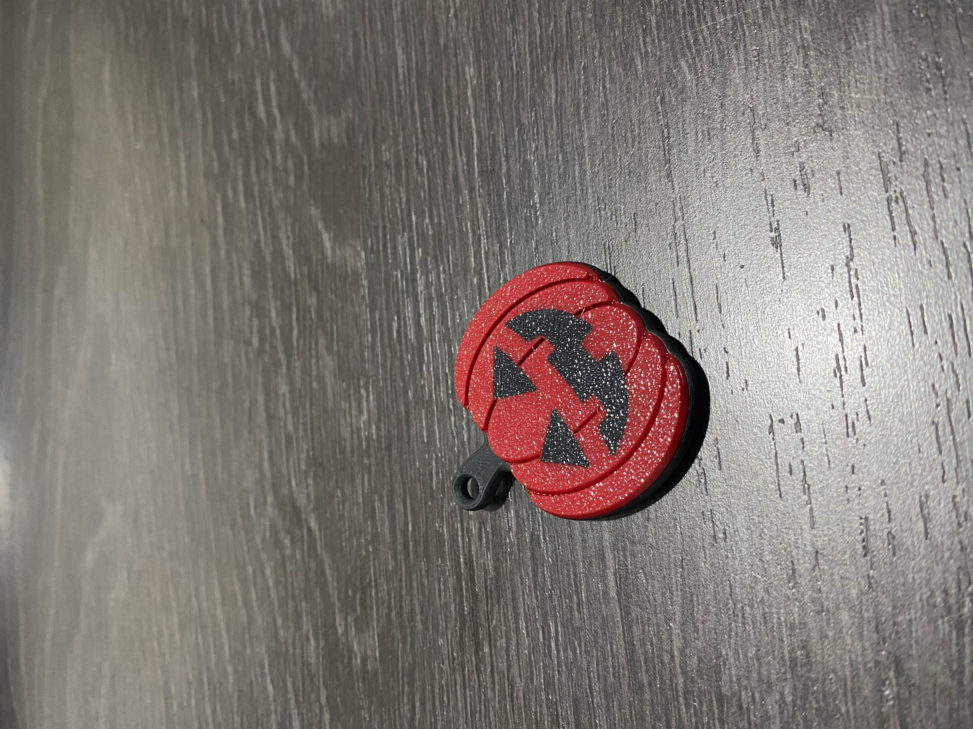 Halloween Pumpkin Keychain 3D print model_7