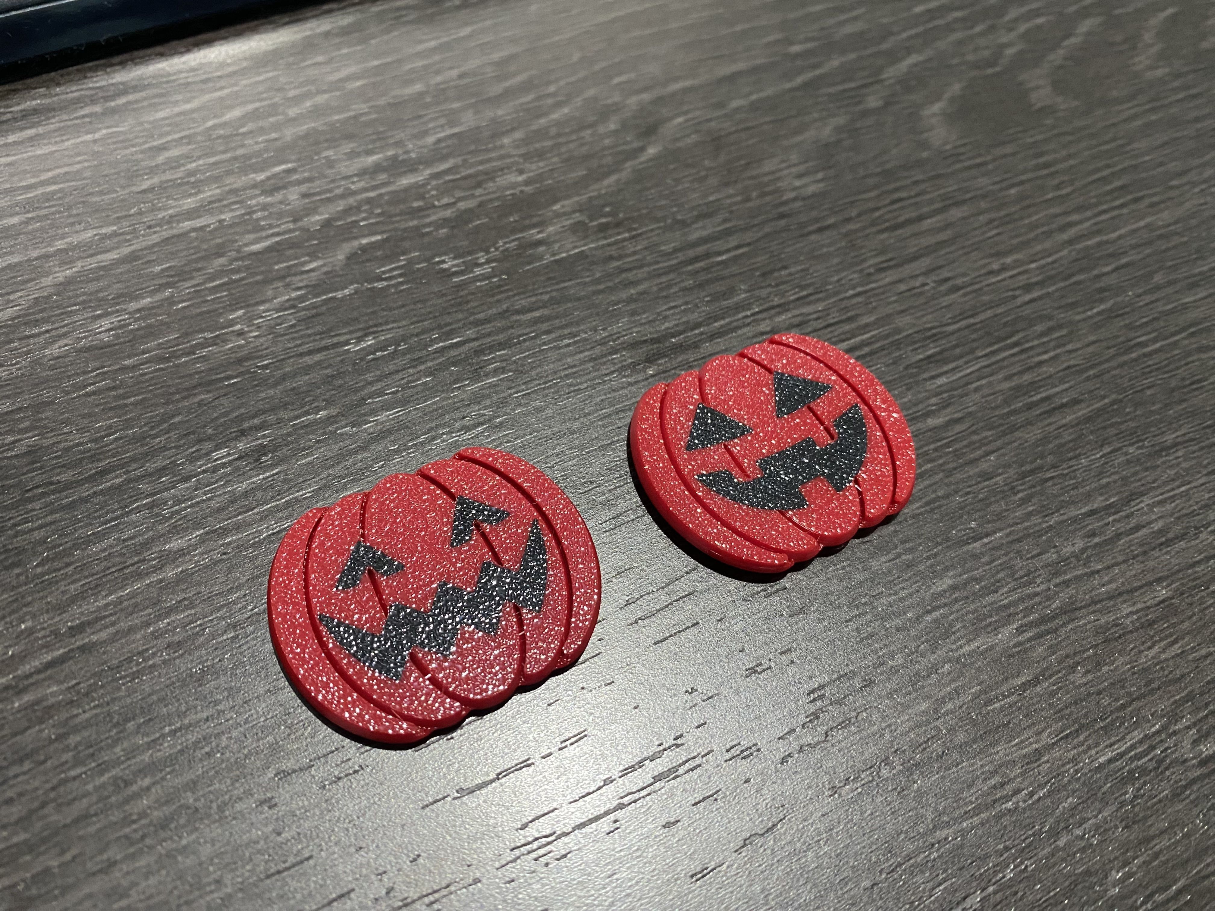 Halloween Pumpkin Keychain 3D print model_9
