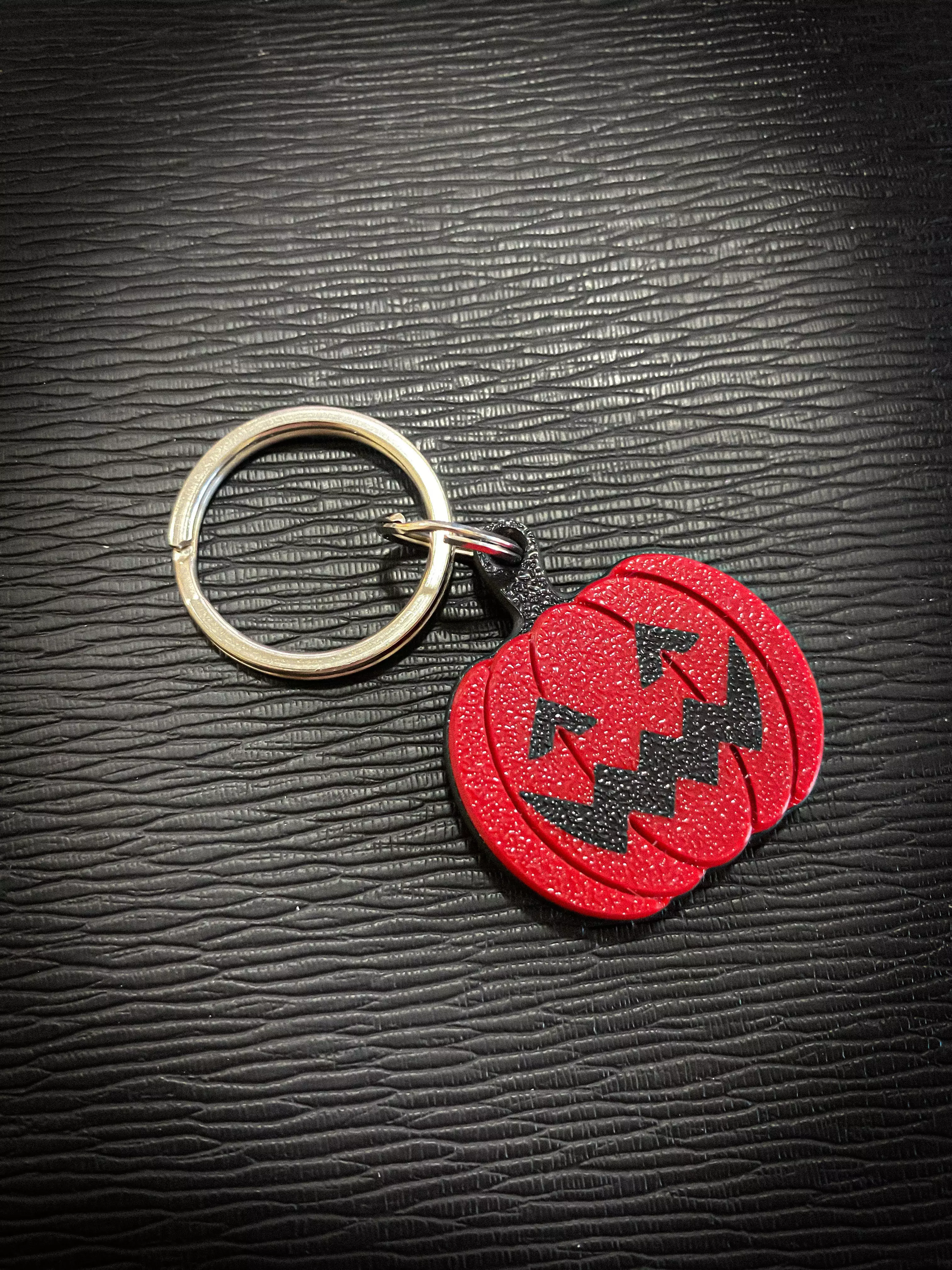 Halloween Pumpkin Keychain 3D print model_0