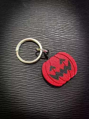 Halloween Pumpkin Keychain 3D print model