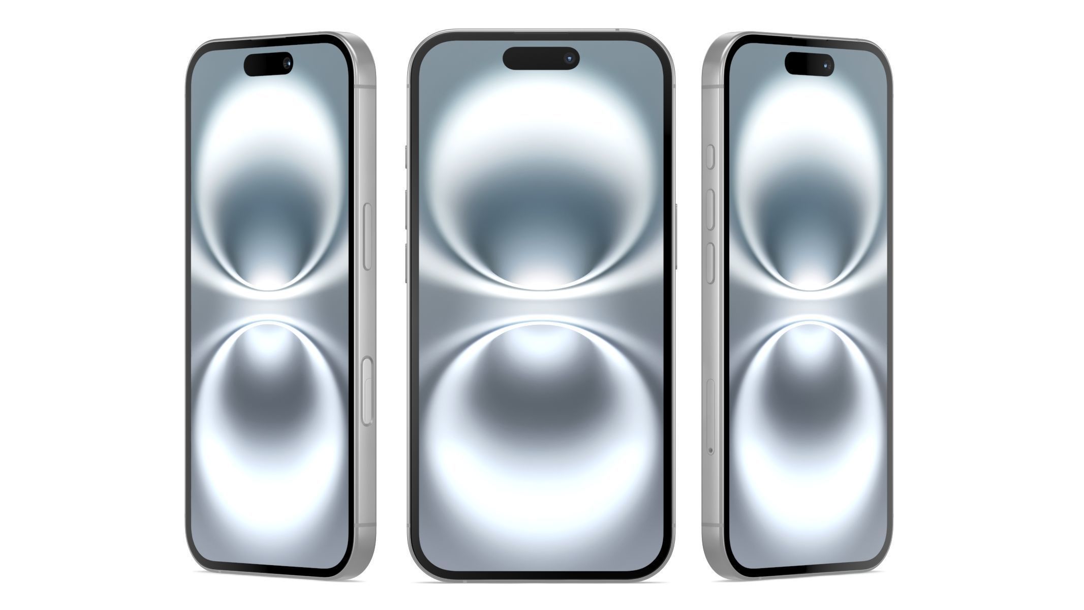 Apple iPhone 16 White 3D model_3