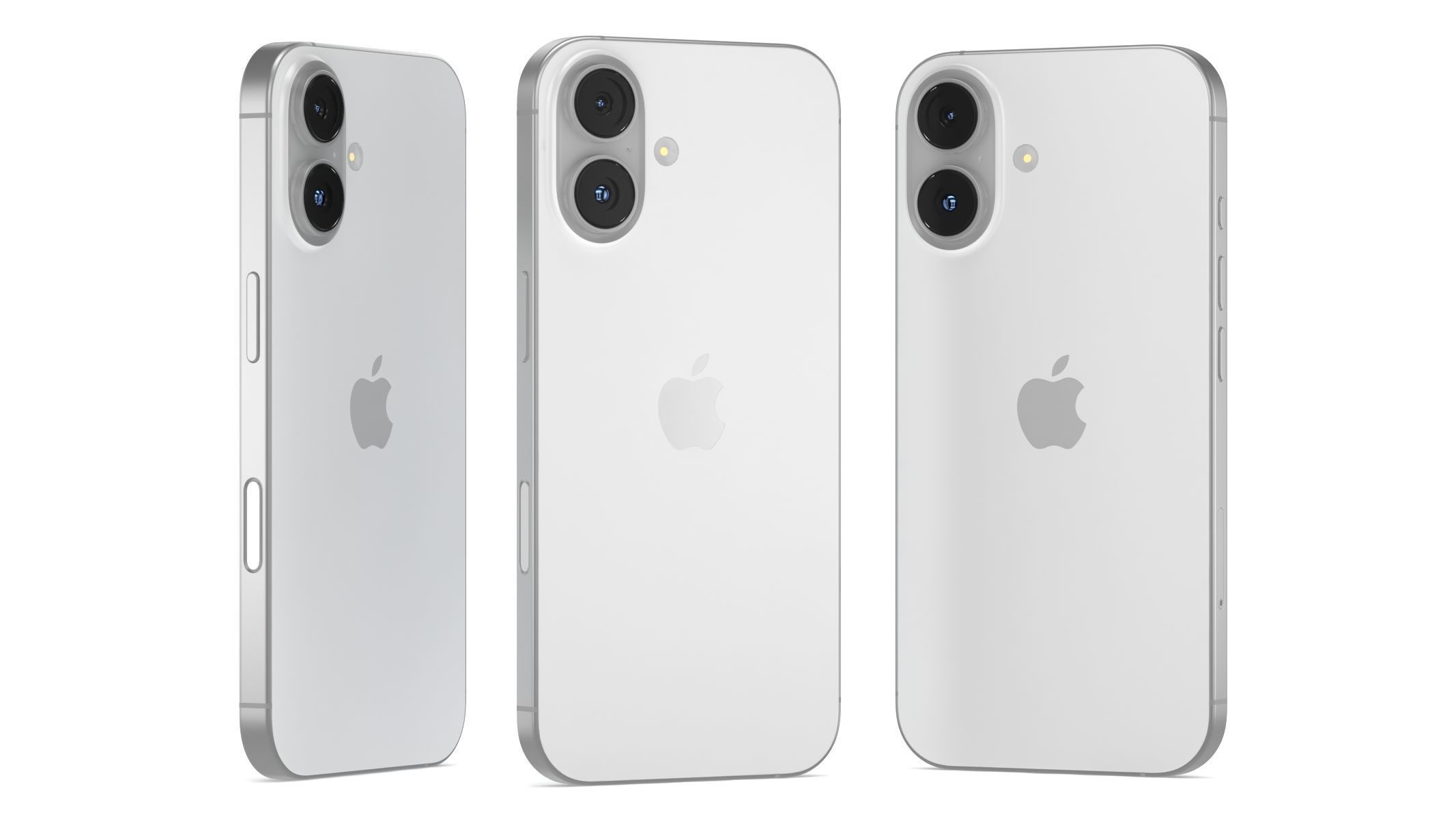 Apple iPhone 16 White 3D model_4