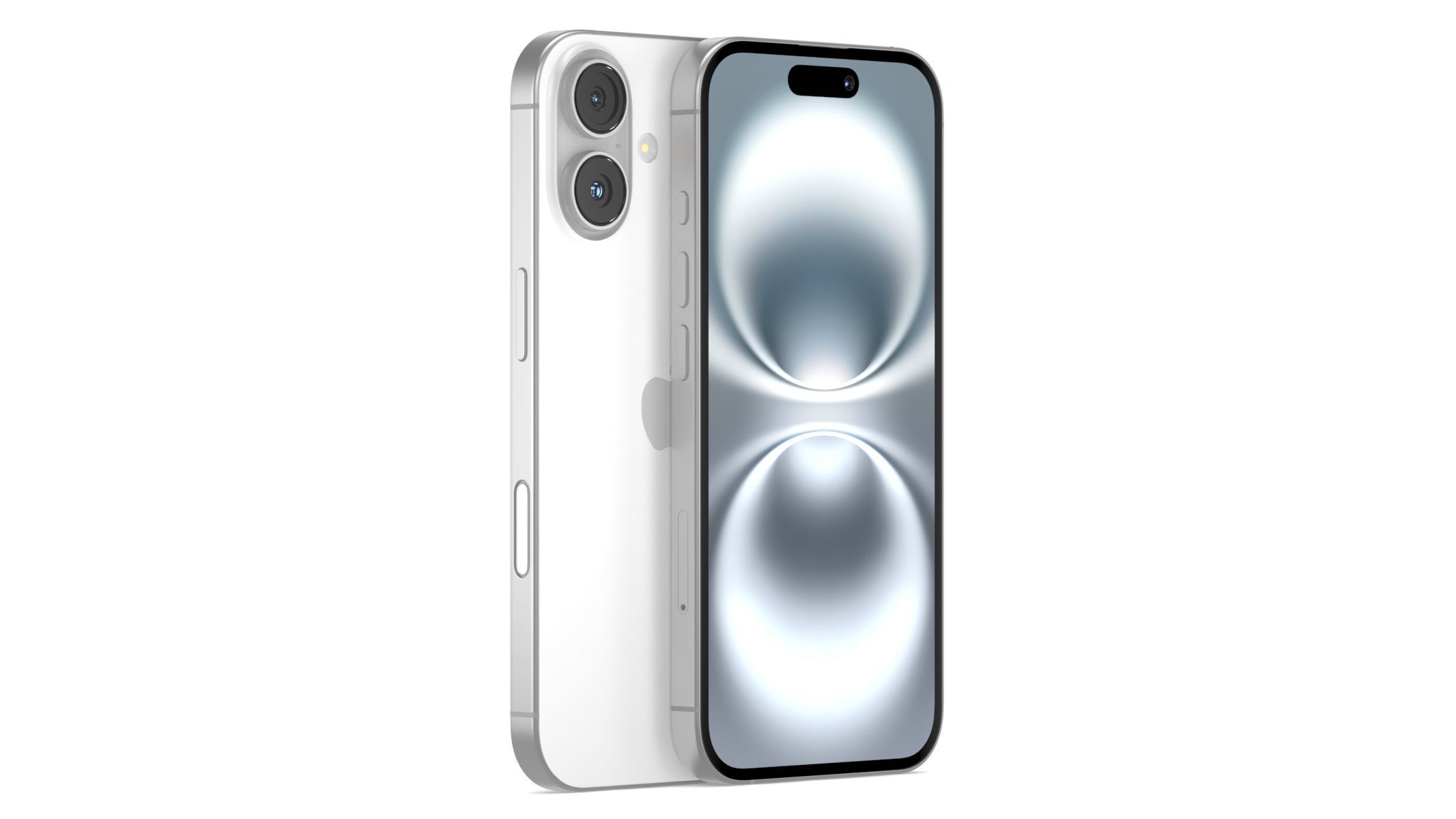 Apple iPhone 16 White 3D model_2