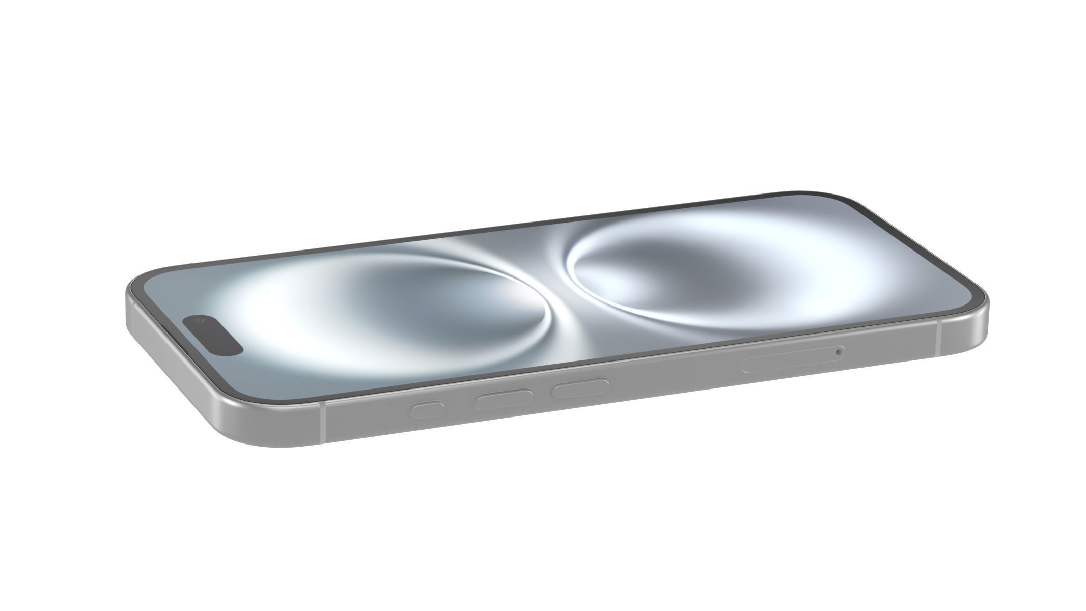 Apple iPhone 16 White 3D model_7