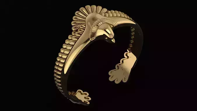 Wildlife Eagle Bangle 3D Printable Model