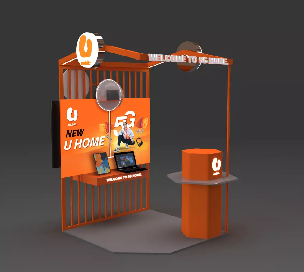 Kiosk Booth Display  3D model_0
