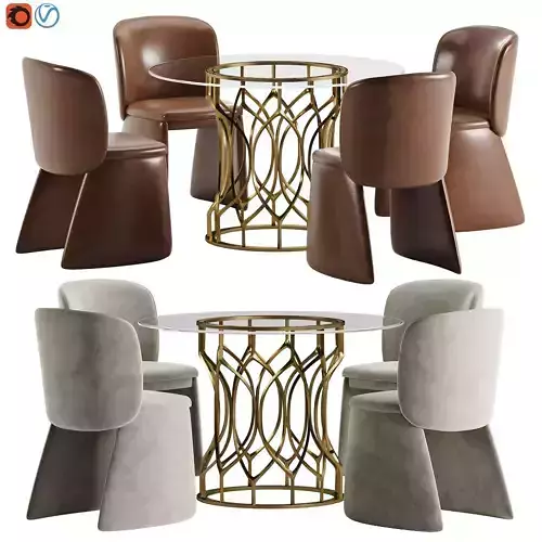 evie leather dining chair 