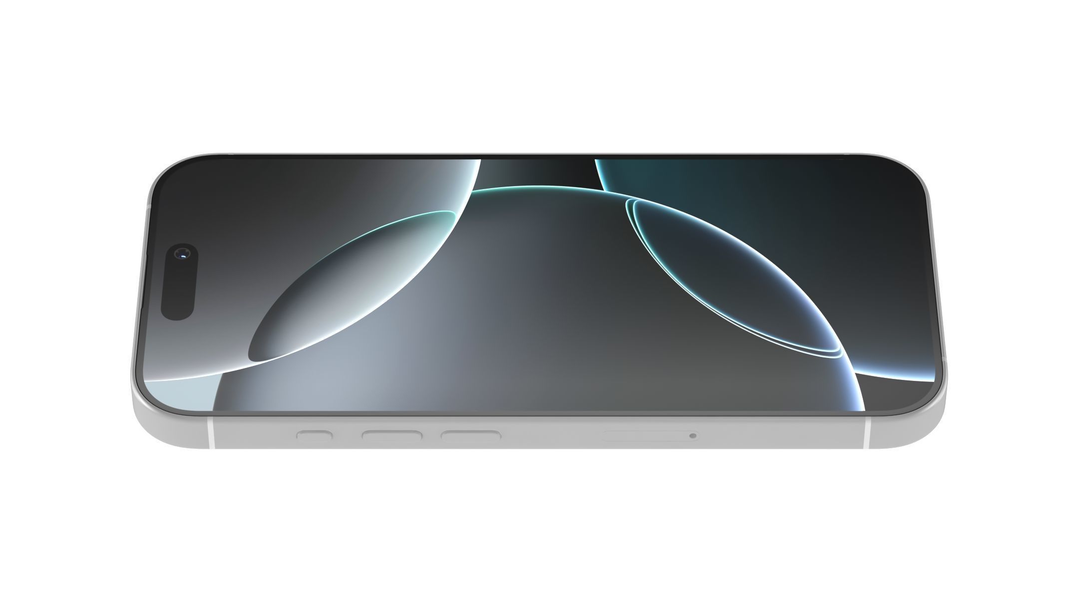 Apple iPhone 16 Pro White Titanium 3D model_6